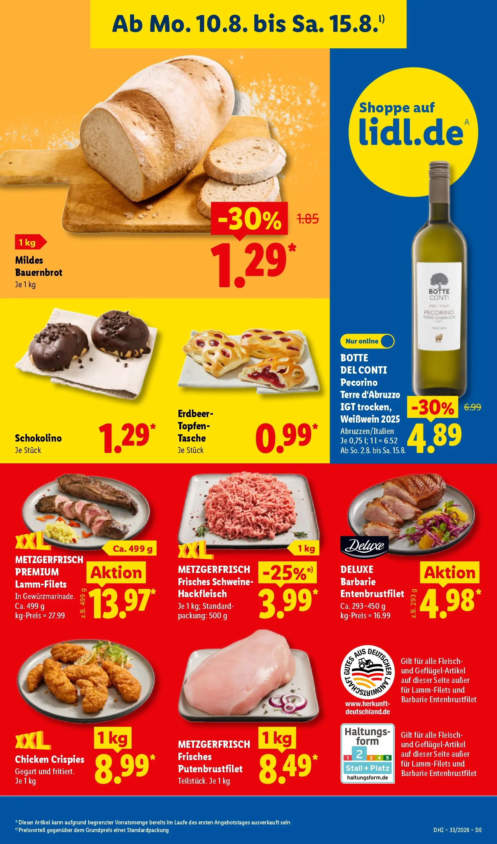 Lidl Prospekt Villingen-schwenningen (ab 10.08.2026) ยป Angebote online | Seite: 11 | Produkte: Tasche, Weiรwein, Fleisch, Hackfleisch Lidl Prospekt Villingen-schwenningen (ab 10.08.2026) zum Blรคttern ยป Angebote | Seite: 11 | Produkte: Tasche, Weiรwein, Fleisch, Hackfleisch