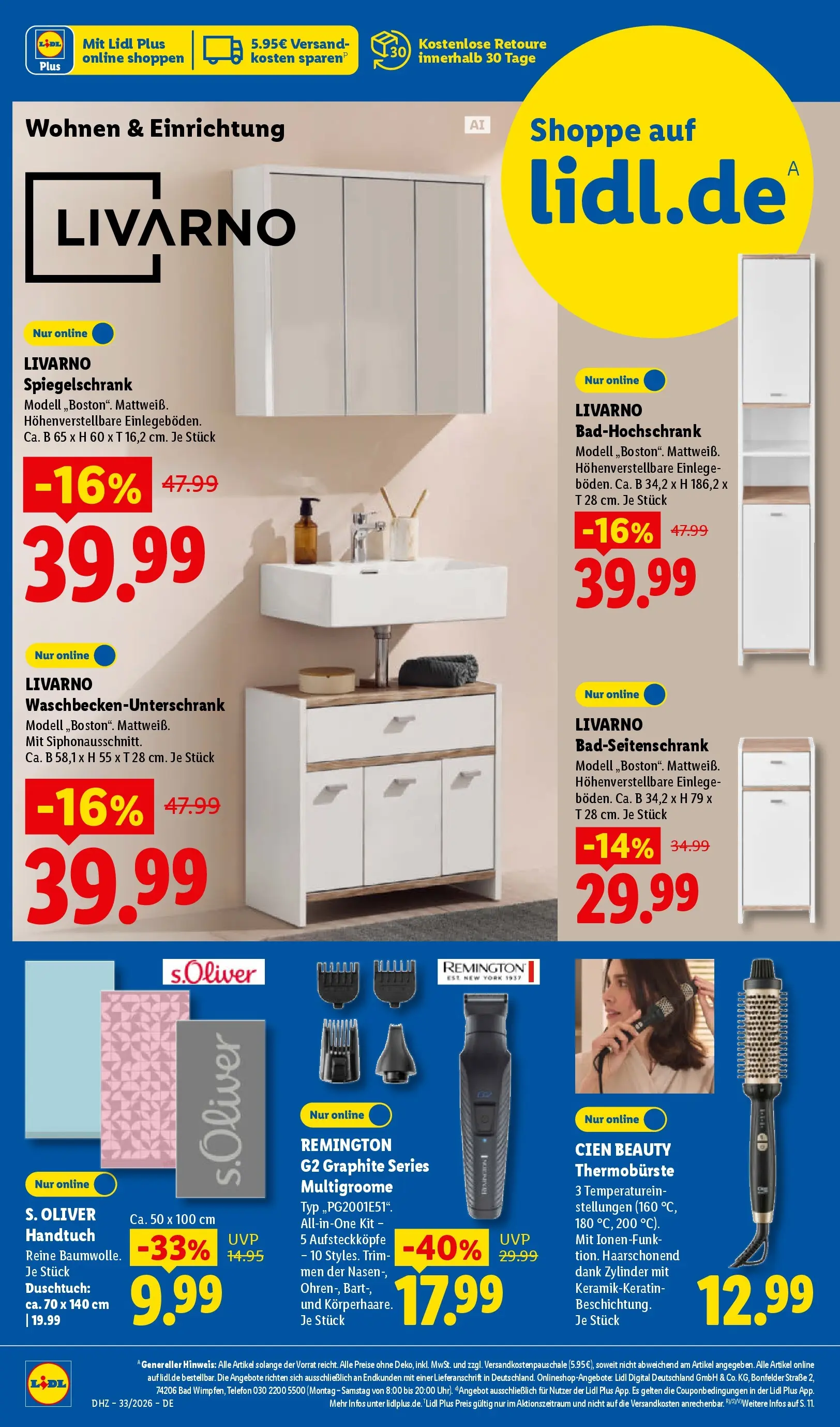 Lidl Prospekt Villingen-schwenningen (ab 10.08.2026) ยป Angebote online | Seite: 42 | Produkte: Bad, Spiegelschrank, Telefon Lidl Prospekt Villingen-schwenningen (ab 10.08.2026) zum Blรคttern ยป Angebote | Seite: 42 | Produkte: Bad, Spiegelschrank, Telefon