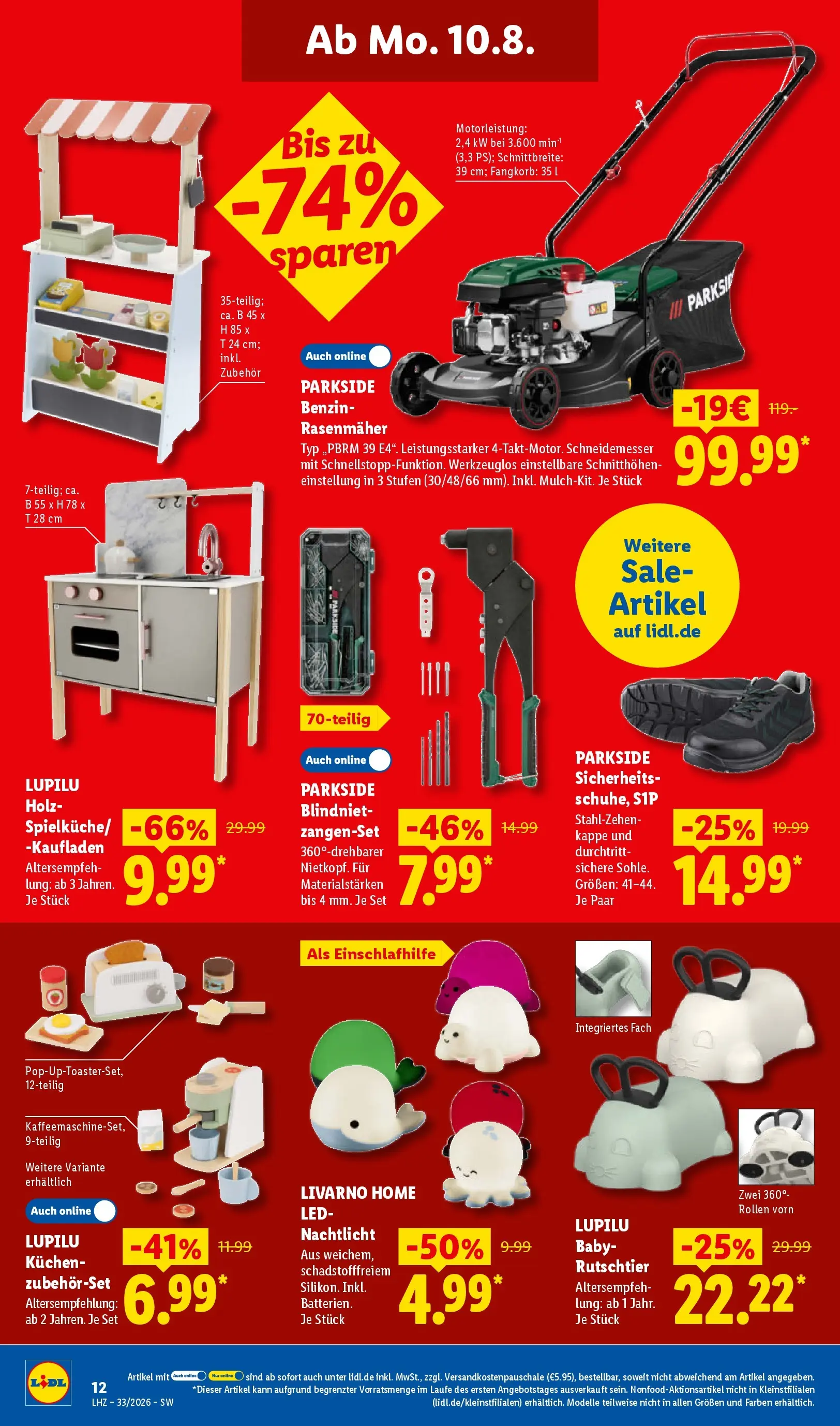 Lidl Prospekt Villingen-schwenningen (ab 10.08.2026) ยป Angebote online | Seite: 28 | Produkte: Rasenmรคher, Nachtlicht, Kuchen, Kappe Lidl Prospekt Villingen-schwenningen (ab 10.08.2026) zum Blรคttern ยป Angebote | Seite: 28 | Produkte: Rasenmรคher, Nachtlicht, Kuchen, Kappe