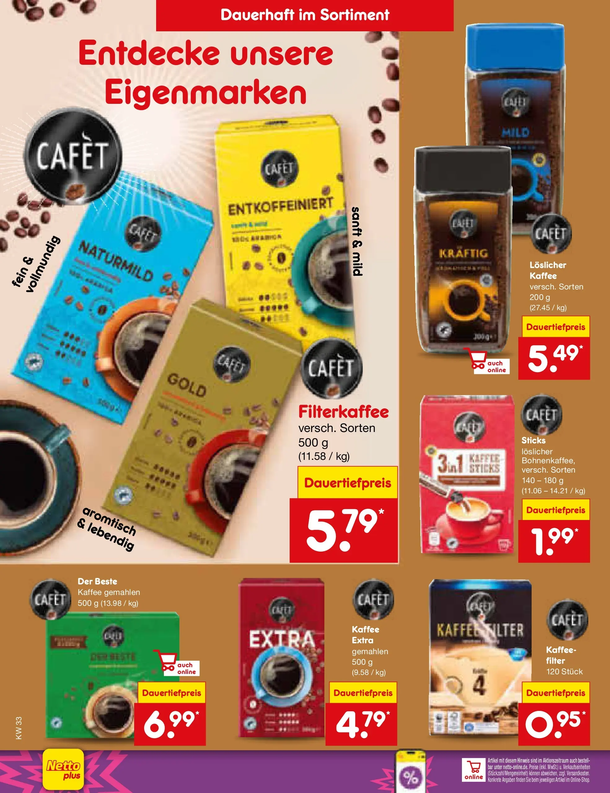 Netto Marken-Discount Prospekt Thiendorf (ab 10.08.2026) » Angebote | Seite: 22 | Produkte: Kaffee