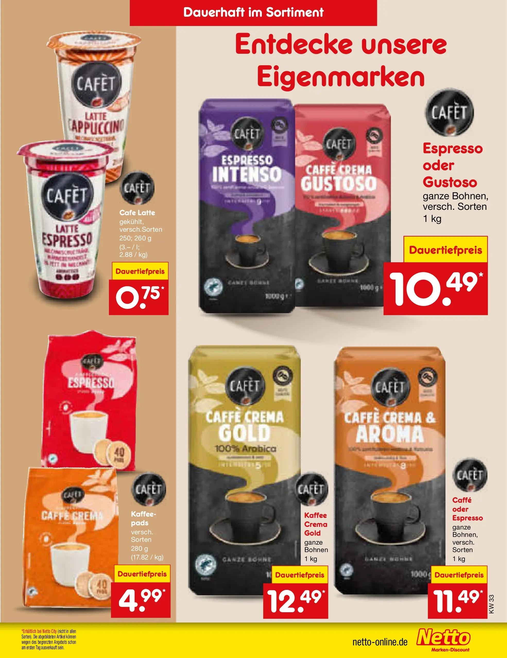 Netto Marken-Discount Prospekt Thiendorf (ab 10.08.2026) » Angebote | Seite: 23 | Produkte: Kaffee