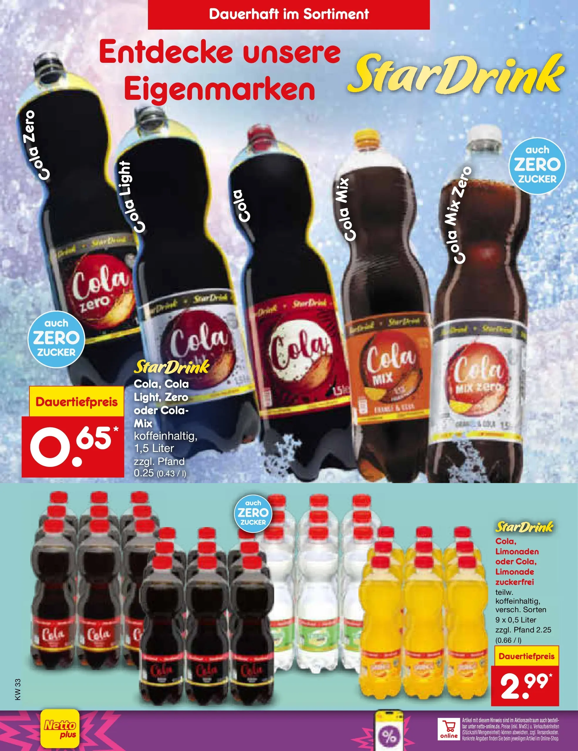 Netto Marken-Discount Prospekt Thiendorf (ab 10.08.2026) » Angebote | Seite: 30 | Produkte: Cola, Limonade, Zucker