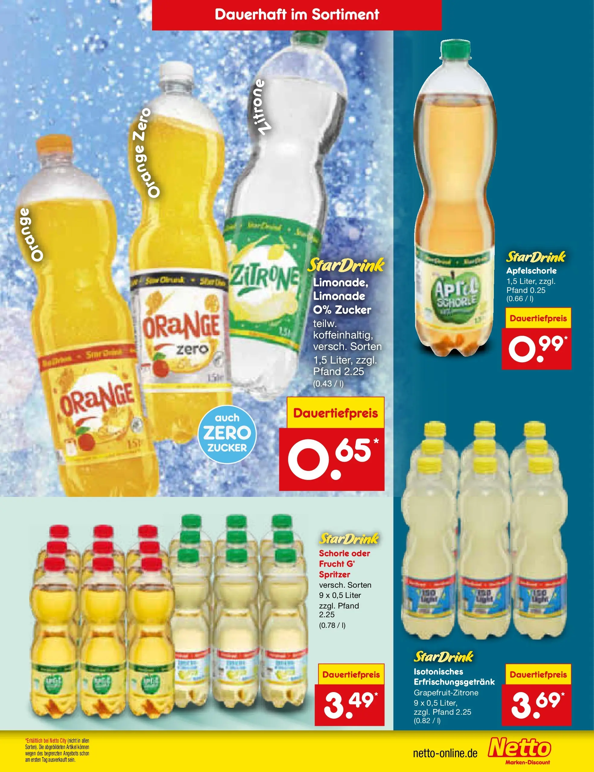 Netto Marken-Discount Prospekt Thiendorf (ab 10.08.2026) » Angebote | Seite: 31 | Produkte: Limonade, Zucker, Zitrone