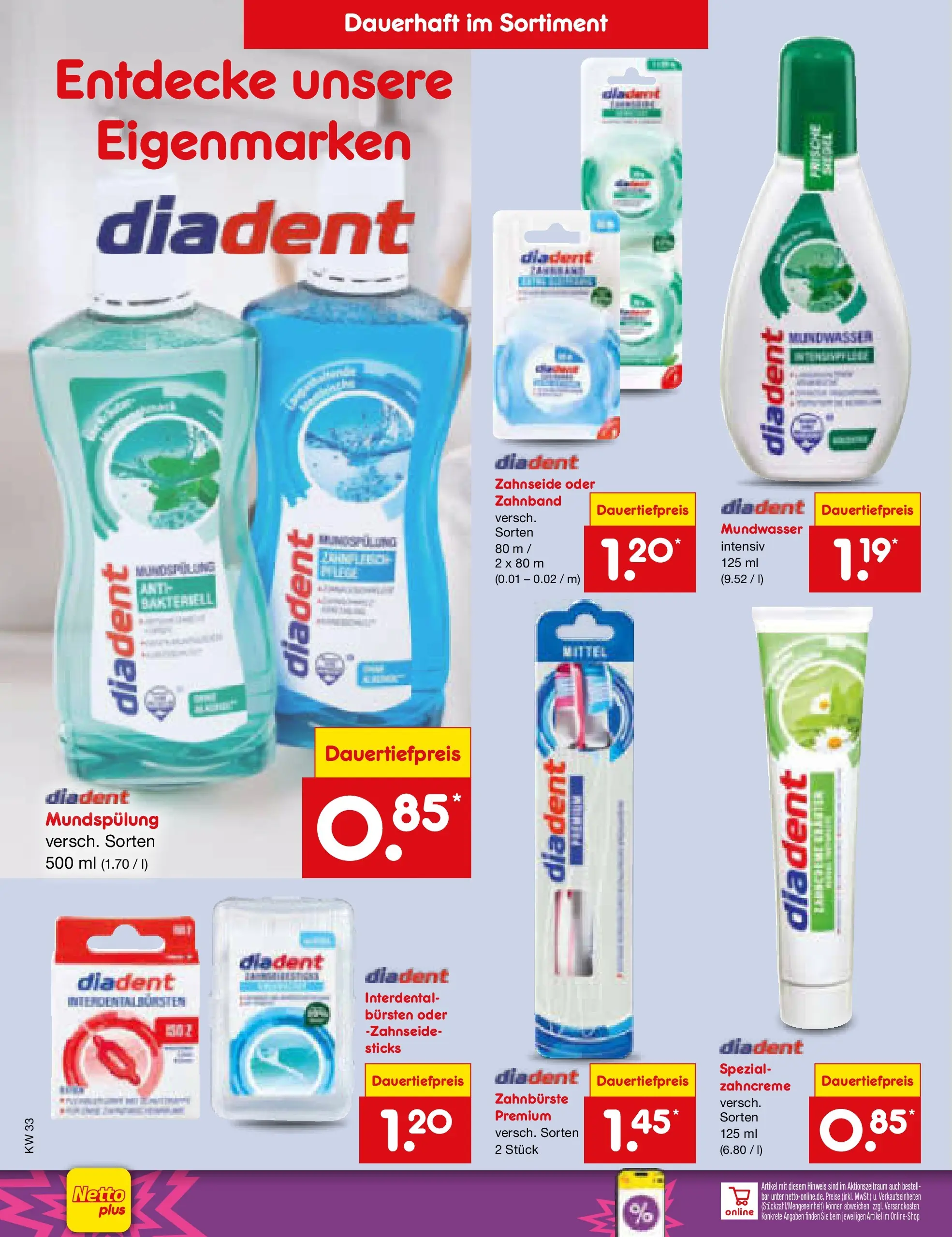 Netto Marken-Discount Prospekt Thiendorf (ab 10.08.2026) » Angebote | Seite: 36 | Produkte: Zahnbürste, Mundwasser