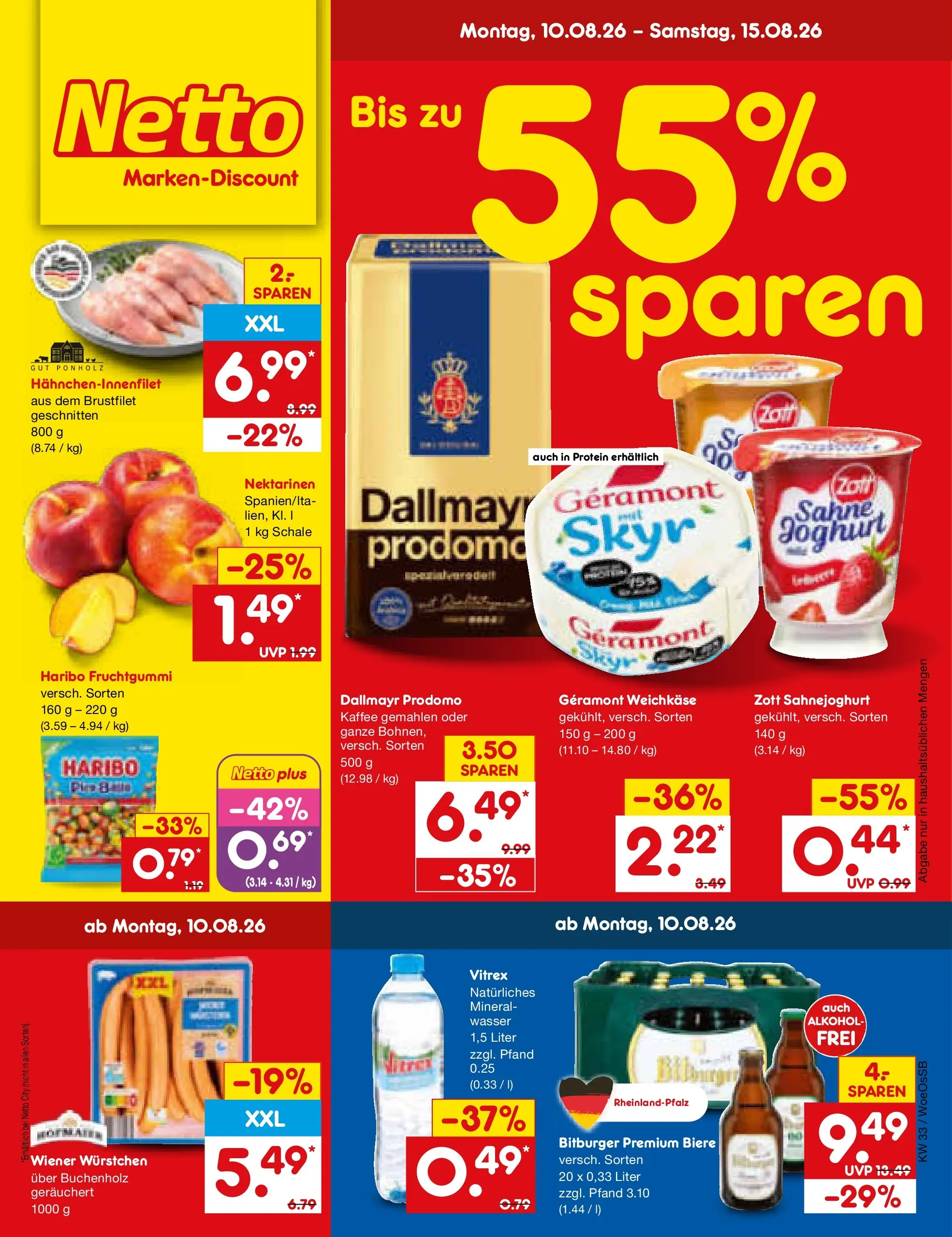 Netto Marken-Discount Prospekt Gemmingen (ab 10.08.2026) ยป Angebote | Seite: 1 | Produkte: Bitburger, Haribo, Dallmayr, Dallmayr prodomo Netto Marken-Discount Prospekt Gemmingen (ab 10.08.2026) ยป Angebote | Seite: 1 | Produkte: Bitburger, Haribo, Dallmayr, Dallmayr prodomo