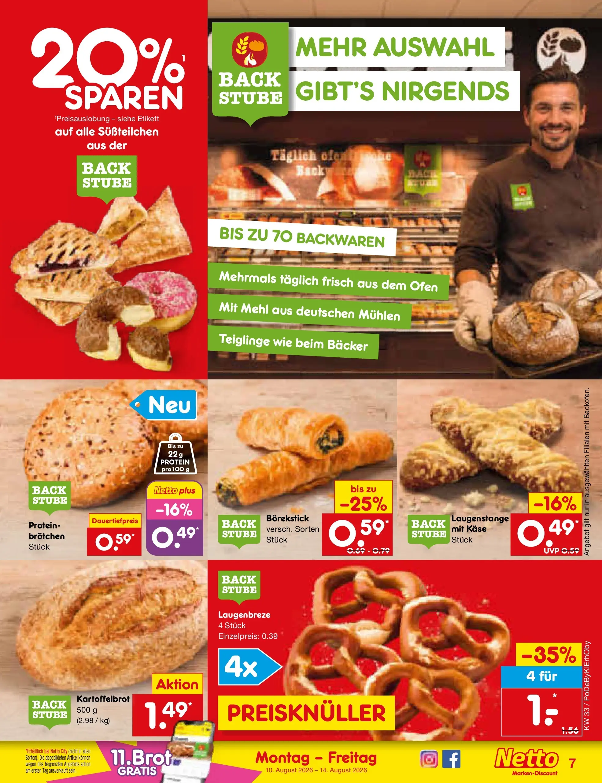Netto Marken-Discount Prospekt Ergolding (ab 10.08.2026) ยป Angebote | Seite: 7 | Produkte: Ofen, Mehl, Kรคse Netto Marken-Discount Prospekt Ergolding (ab 10.08.2026) ยป Angebote | Seite: 7 | Produkte: Ofen, Mehl, Kรคse