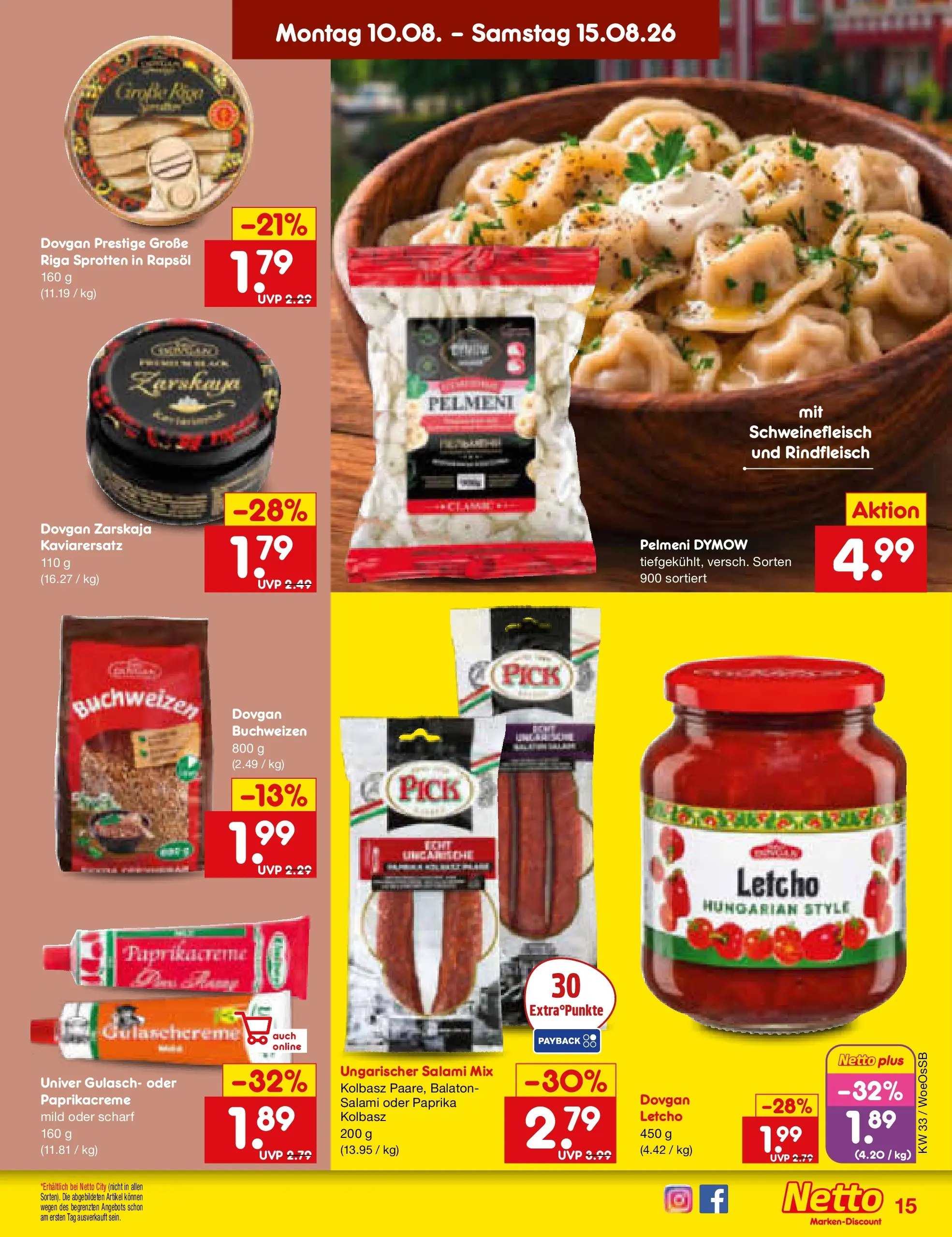 Netto Marken-Discount Prospekt Gemmingen (ab 10.08.2026) ยป Angebote | Seite: 19 | Produkte: Rapsรถl, Gulasch, Schweinefleisch, Rindfleisch Netto Marken-Discount Prospekt Gemmingen (ab 10.08.2026) ยป Angebote | Seite: 19 | Produkte: Rapsรถl, Gulasch, Schweinefleisch, Rindfleisch