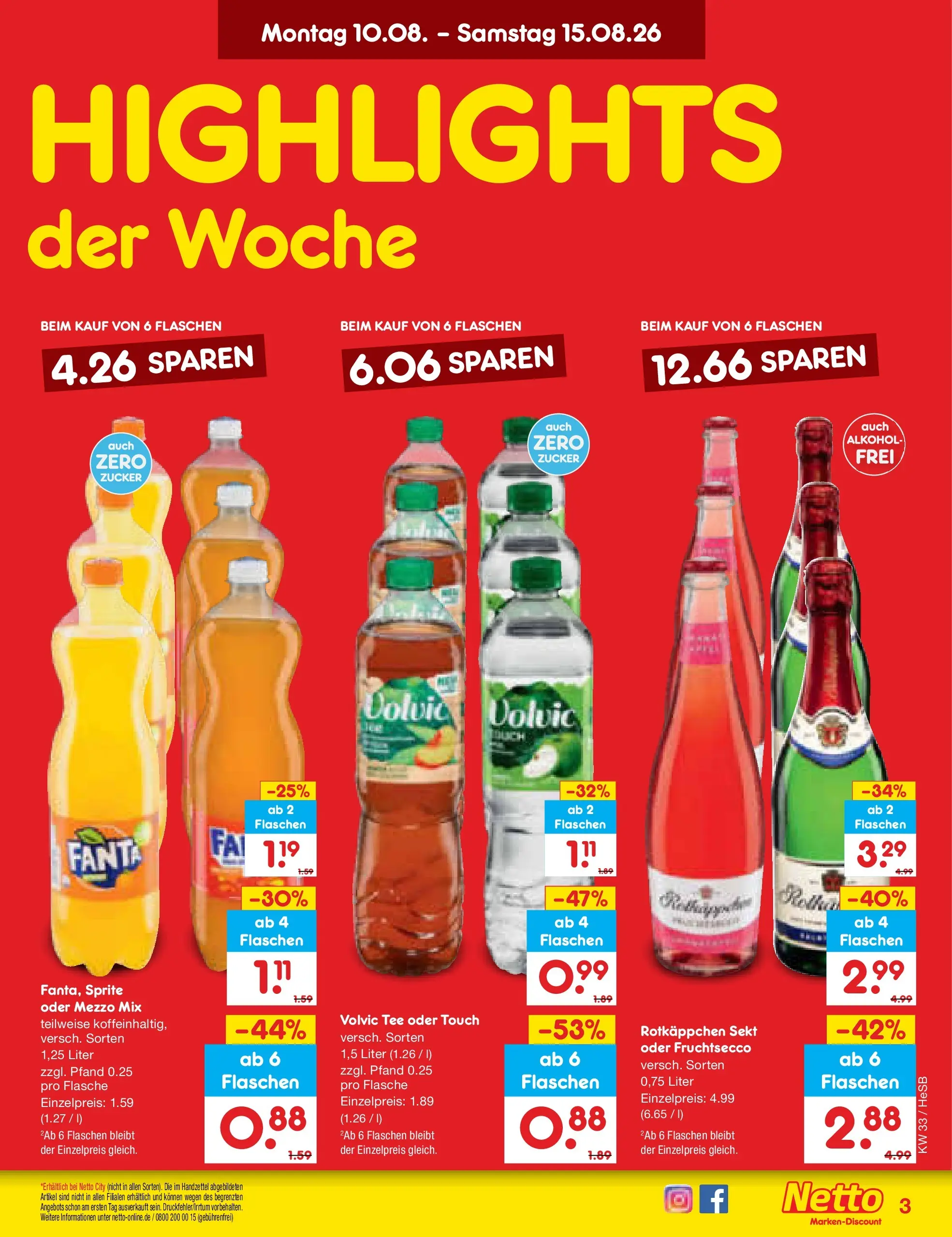 Netto Marken-Discount Prospekt Hamburg (ab 10.08.2026) ยป Angebote | Seite: 3 | Produkte: Rotkappchen sekt, Fanta, Rotkรคppchen, Volvic Netto Marken-Discount Prospekt Hamburg (ab 10.08.2026) ยป Angebote | Seite: 3 | Produkte: Rotkappchen sekt, Fanta, Rotkรคppchen, Volvic