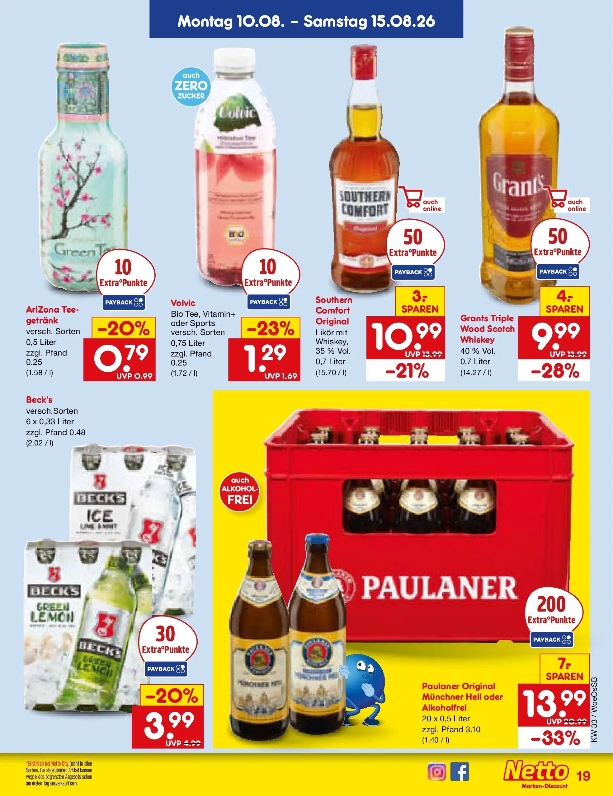 Netto Marken-Discount Prospekt Gemmingen (ab 10.08.2026) ยป Angebote | Seite: 25 | Produkte: Zucker, Southern comfort, Tee, Volvic Netto Marken-Discount Prospekt Gemmingen (ab 10.08.2026) ยป Angebote | Seite: 25 | Produkte: Zucker, Southern comfort, Tee, Volvic