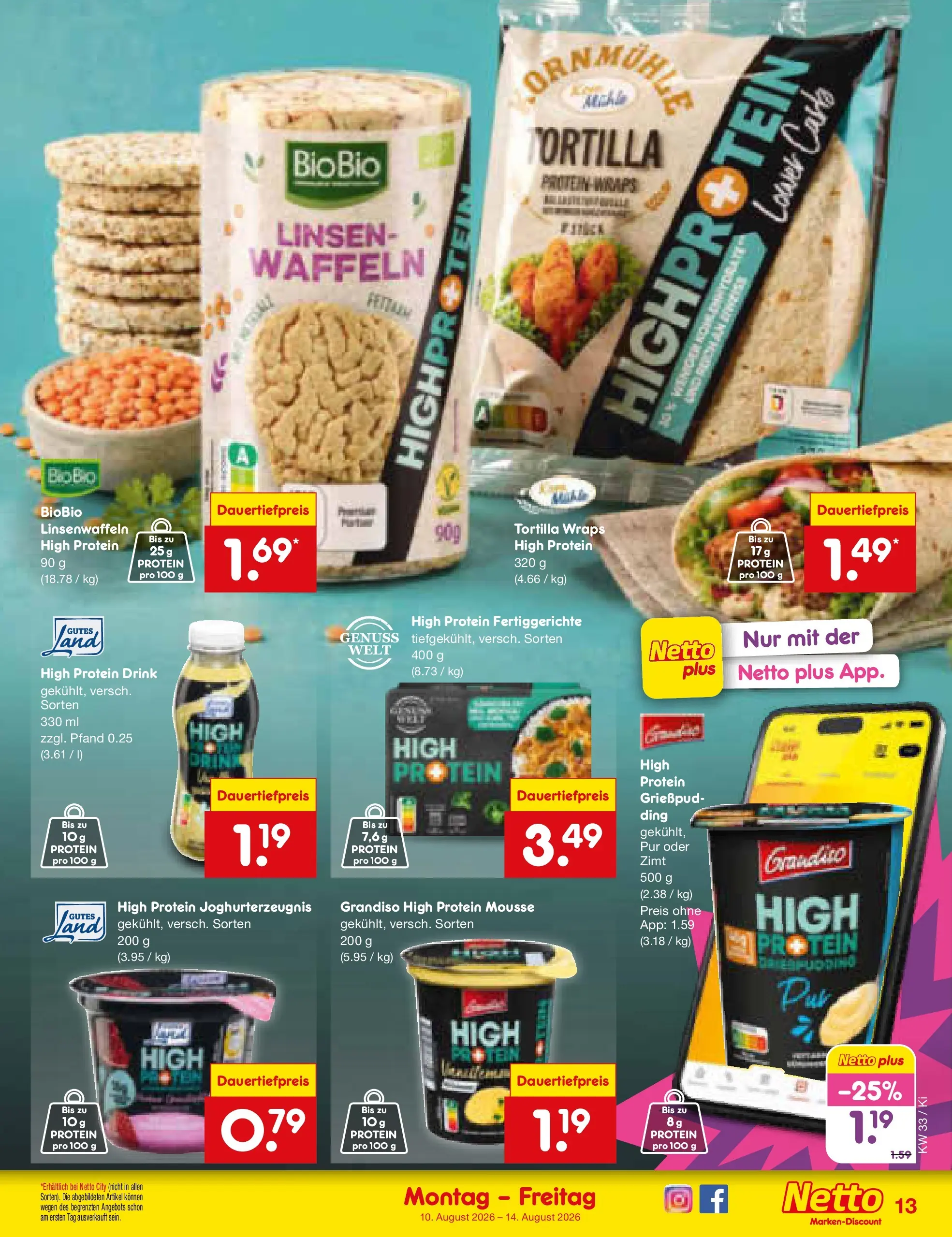 Netto Marken-Discount Prospekt Bad Friedrichshall (ab 10.08.2026) ยป Angebote | Seite: 15 | Produkte: Pudding, Waffeln, Fertiggerichte Netto Marken-Discount Prospekt Bad Friedrichshall (ab 10.08.2026) ยป Angebote | Seite: 15 | Produkte: Pudding, Waffeln, Fertiggerichte
