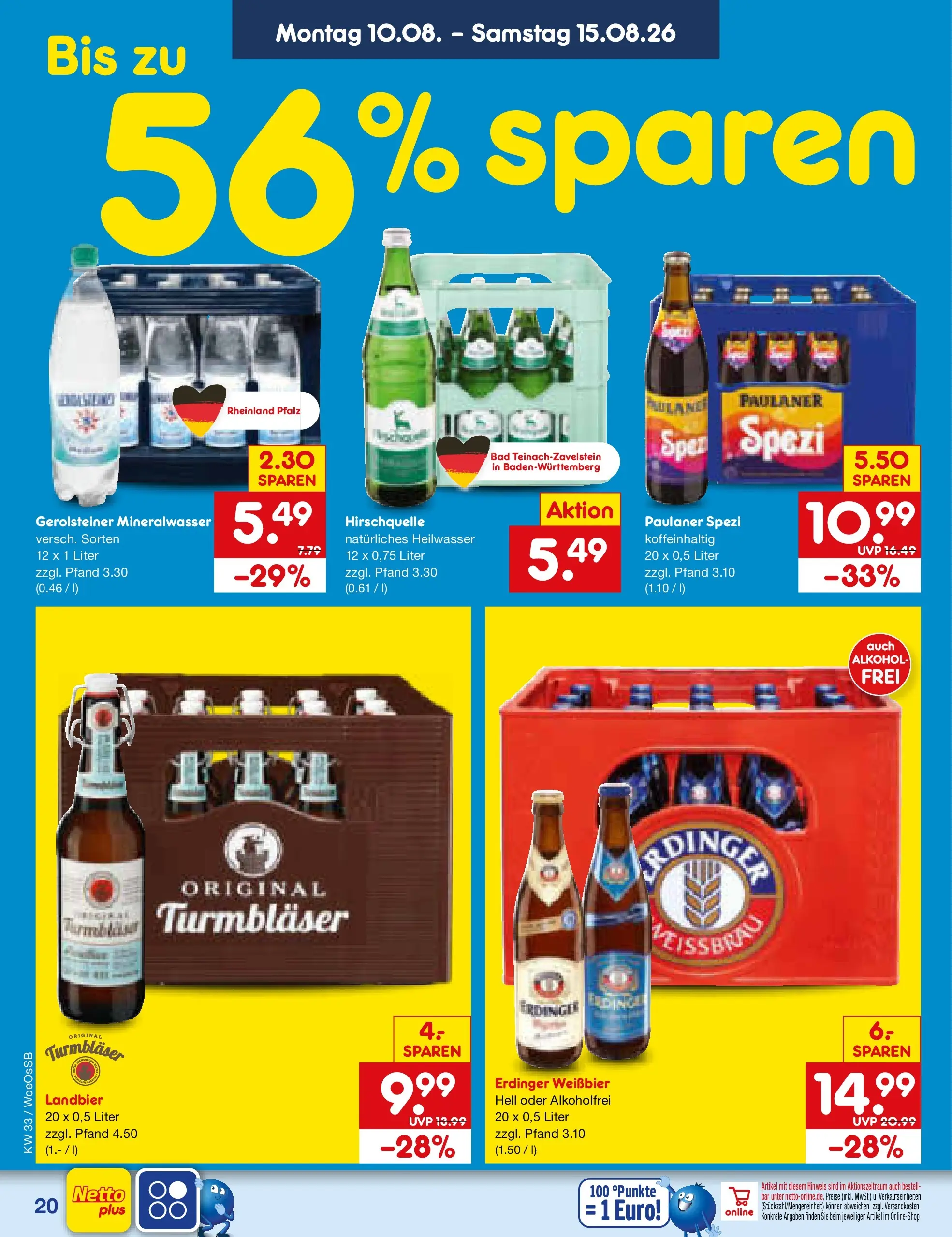 Netto Marken-Discount Prospekt Gemmingen (ab 10.08.2026) ยป Angebote | Seite: 28 | Produkte: Weiรbier, Paulaner spezi, Bad, Mineralwasser Netto Marken-Discount Prospekt Gemmingen (ab 10.08.2026) ยป Angebote | Seite: 28 | Produkte: Weiรbier, Paulaner spezi, Bad, Mineralwasser
