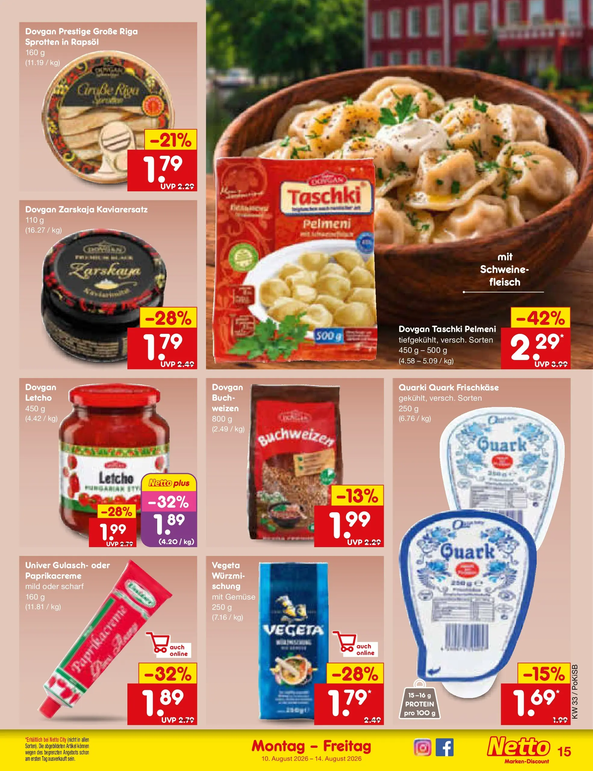 Netto Marken-Discount Prospekt Regensburg (ab 10.08.2026) » Angebote | Seite: 19 | Produkte: Rapsöl, Gemüse, Gulasch, Fleisch