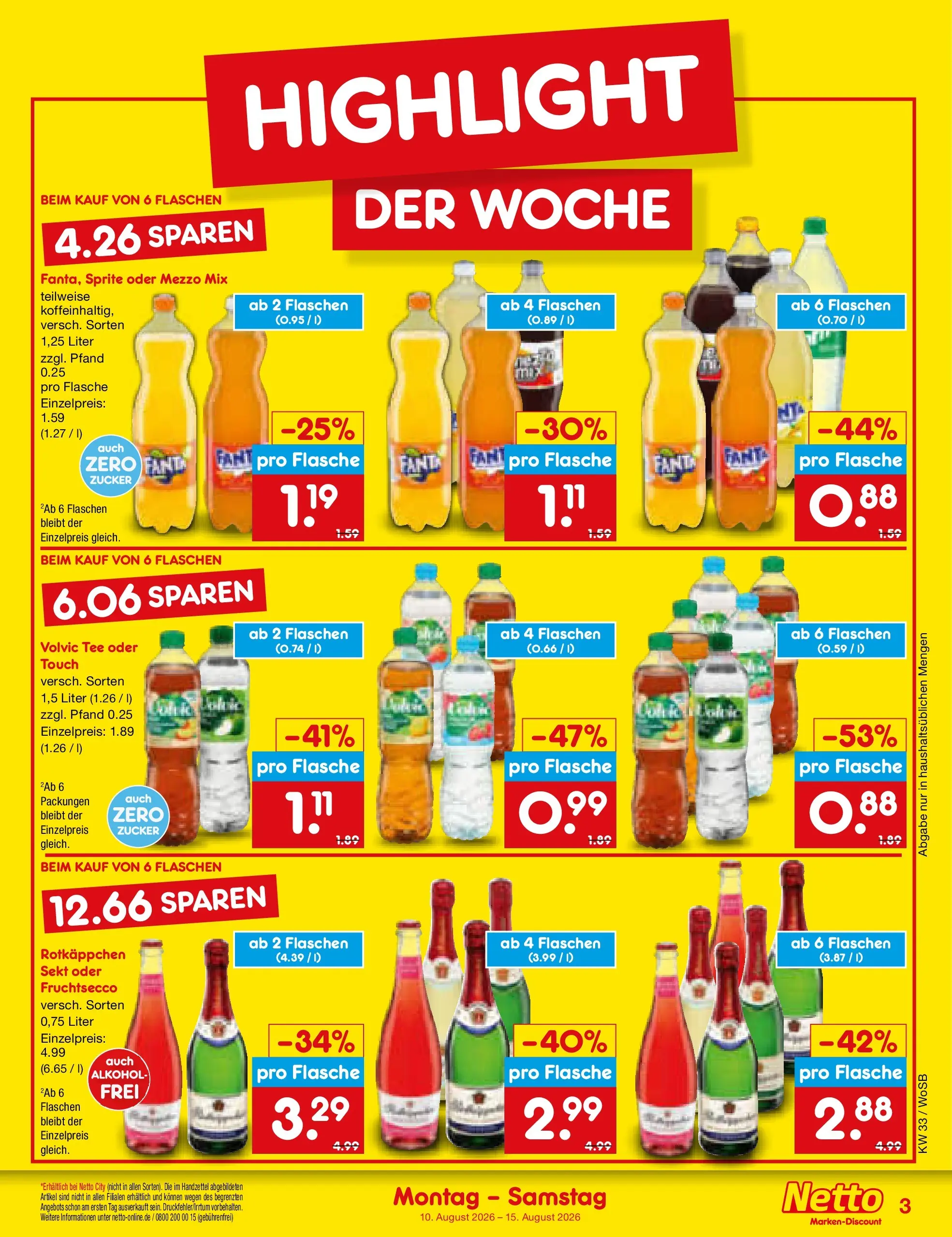 Netto Marken-Discount Prospekt Mannheim (ab 10.08.2026) ยป Angebote | Seite: 3 | Produkte: Sprite, Sekt, Volvic tee, Oder mezzo mix Netto Marken-Discount Prospekt Mannheim (ab 10.08.2026) ยป Angebote | Seite: 3 | Produkte: Sprite, Sekt, Volvic tee, Oder mezzo mix