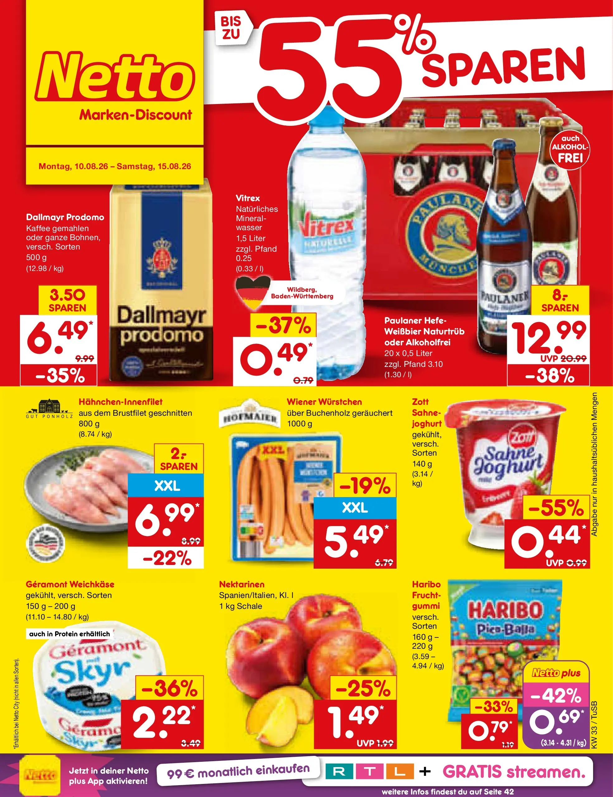 Netto Marken-Discount Prospekt Lahr-Langenwinkel (ab 10.08.2026) ยป Angebote | Seite: 1 | Produkte: Geramont, Haribo, Joghurt, Paulaner Netto Marken-Discount Prospekt Lahr-Langenwinkel (ab 10.08.2026) ยป Angebote | Seite: 1 | Produkte: Geramont, Haribo, Joghurt, Paulaner