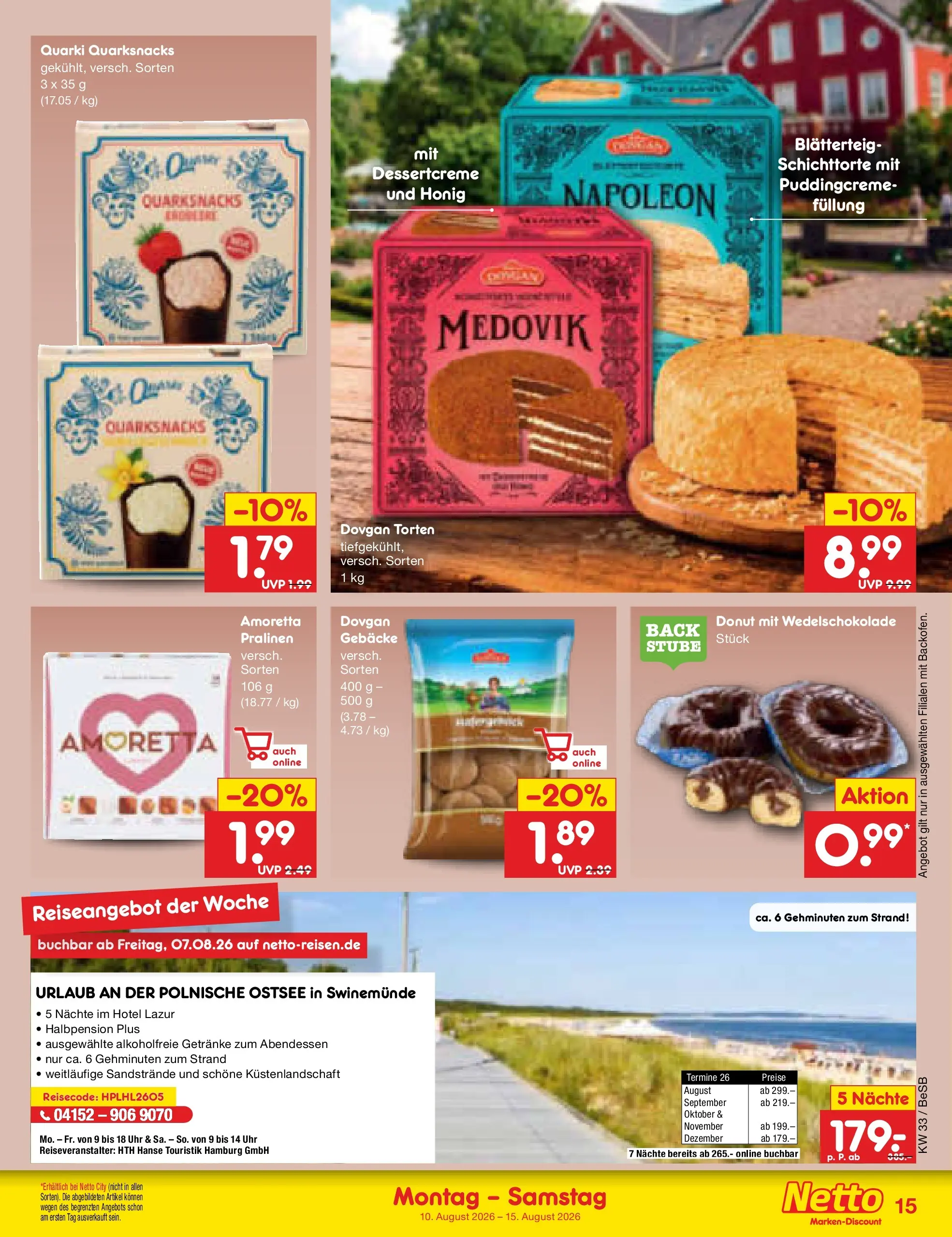 Netto Marken-Discount Prospekt Kremmen (ab 10.08.2026) » Angebote | Seite: 19 | Produkte: Uhr