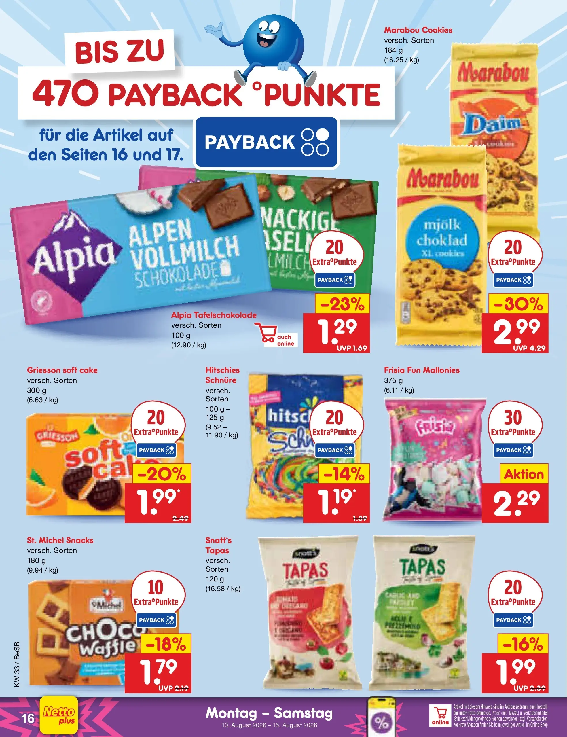 Netto Marken-Discount Prospekt Kremmen (ab 10.08.2026) » Angebote | Seite: 22 | Produkte: Schokolade