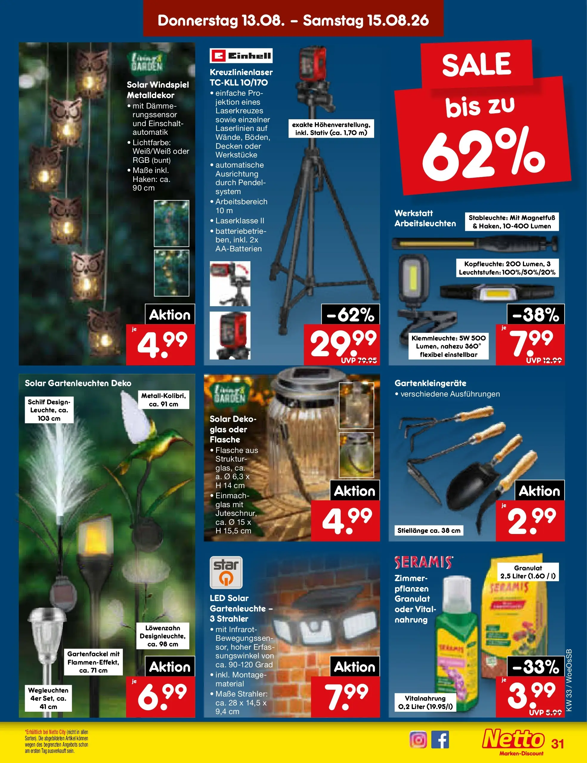 Netto Marken-Discount Prospekt Gemmingen (ab 10.08.2026) ยป Angebote | Seite: 45 | Produkte: Stativ Netto Marken-Discount Prospekt Gemmingen (ab 10.08.2026) ยป Angebote | Seite: 45 | Produkte: Stativ