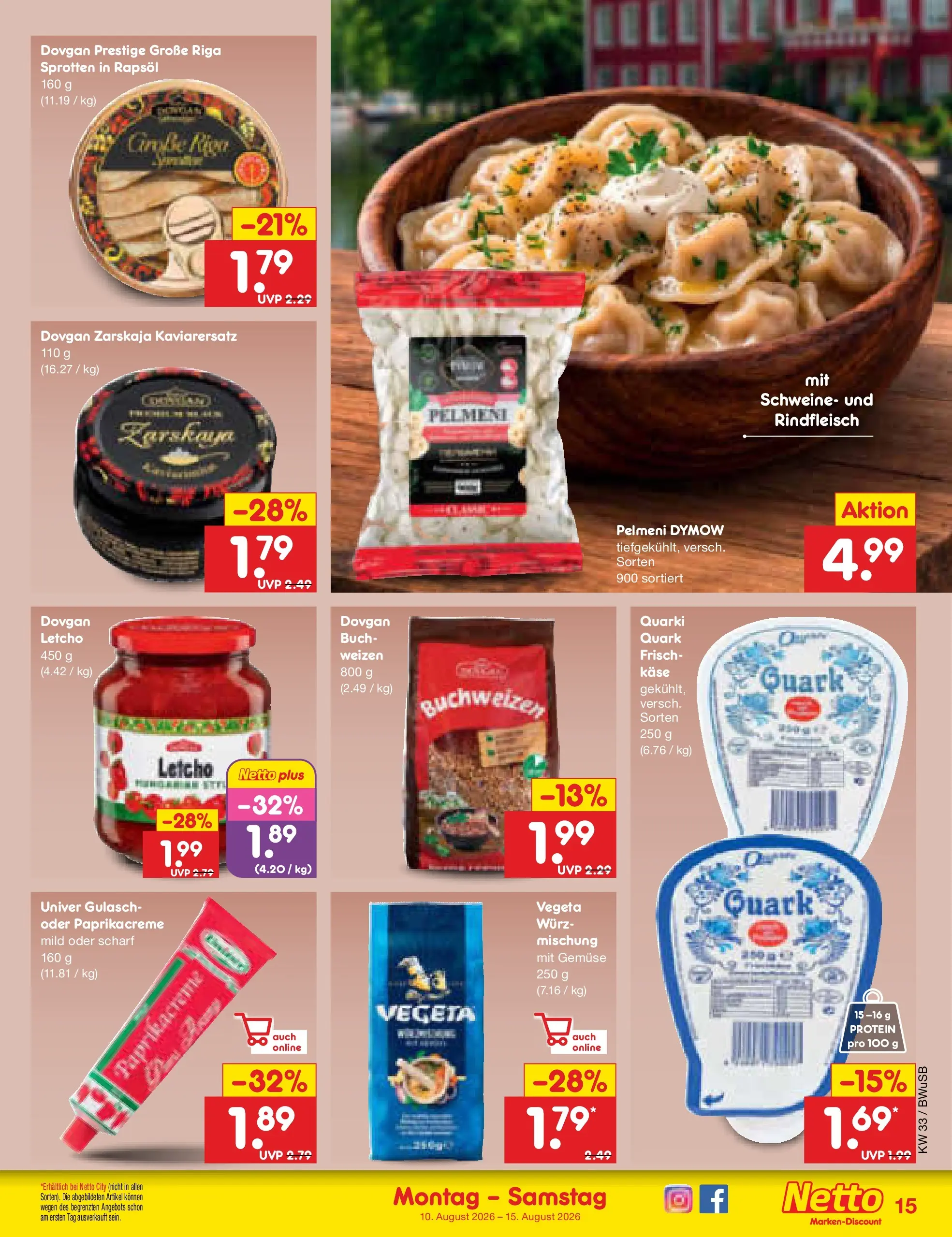 Netto Marken-Discount Prospekt Stemwede-Dielingen (ab 10.08.2026) ยป Angebote | Seite: 19 | Produkte: Kรคse, Rapsรถl, Gemรผse, Rindfleisch Netto Marken-Discount Prospekt Stemwede-Dielingen (ab 10.08.2026) ยป Angebote | Seite: 19 | Produkte: Kรคse, Rapsรถl, Gemรผse, Rindfleisch