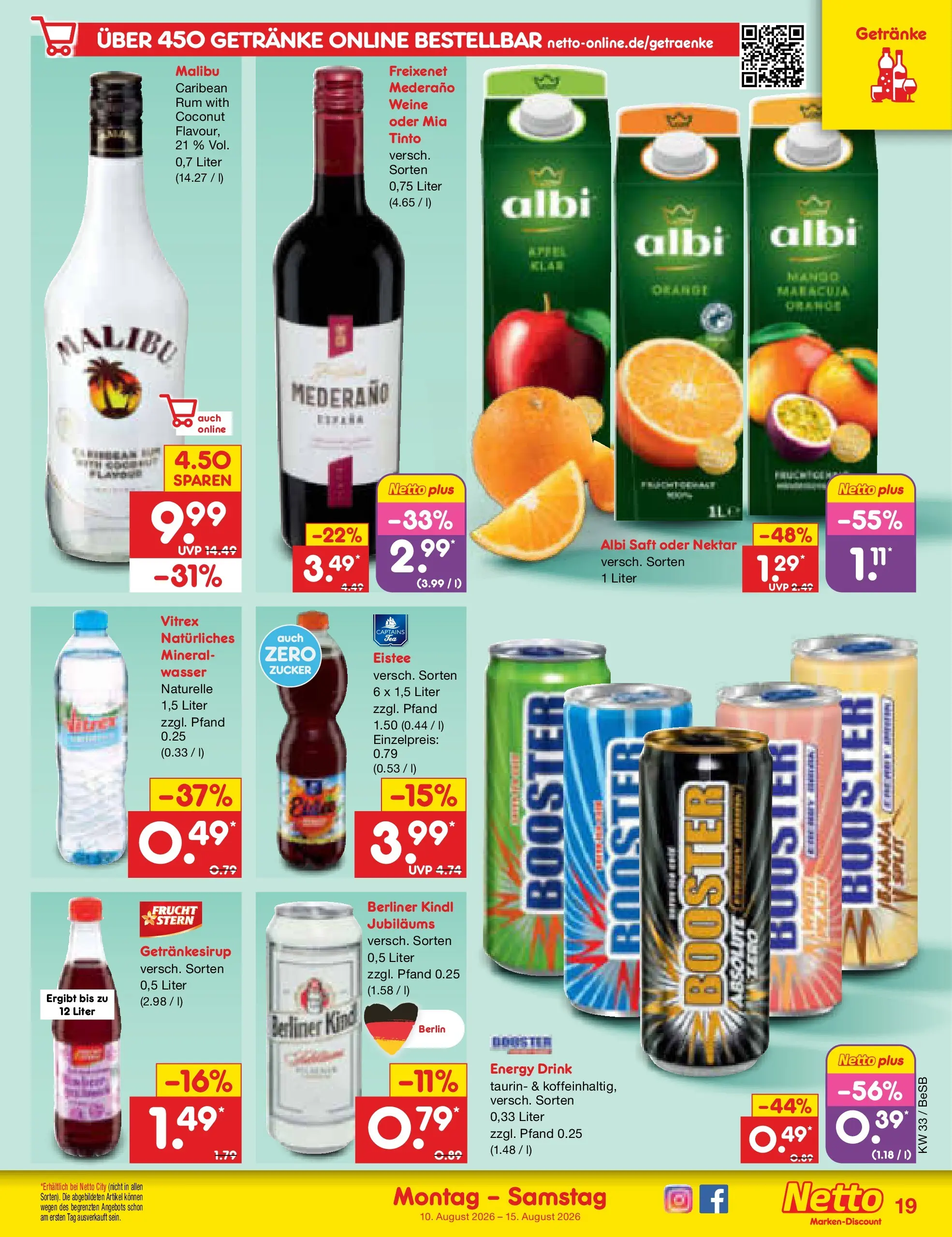 Netto Marken-Discount Prospekt Kremmen (ab 10.08.2026) » Angebote | Seite: 27 | Produkte: Freixenet, Zucker, Mango, Saft