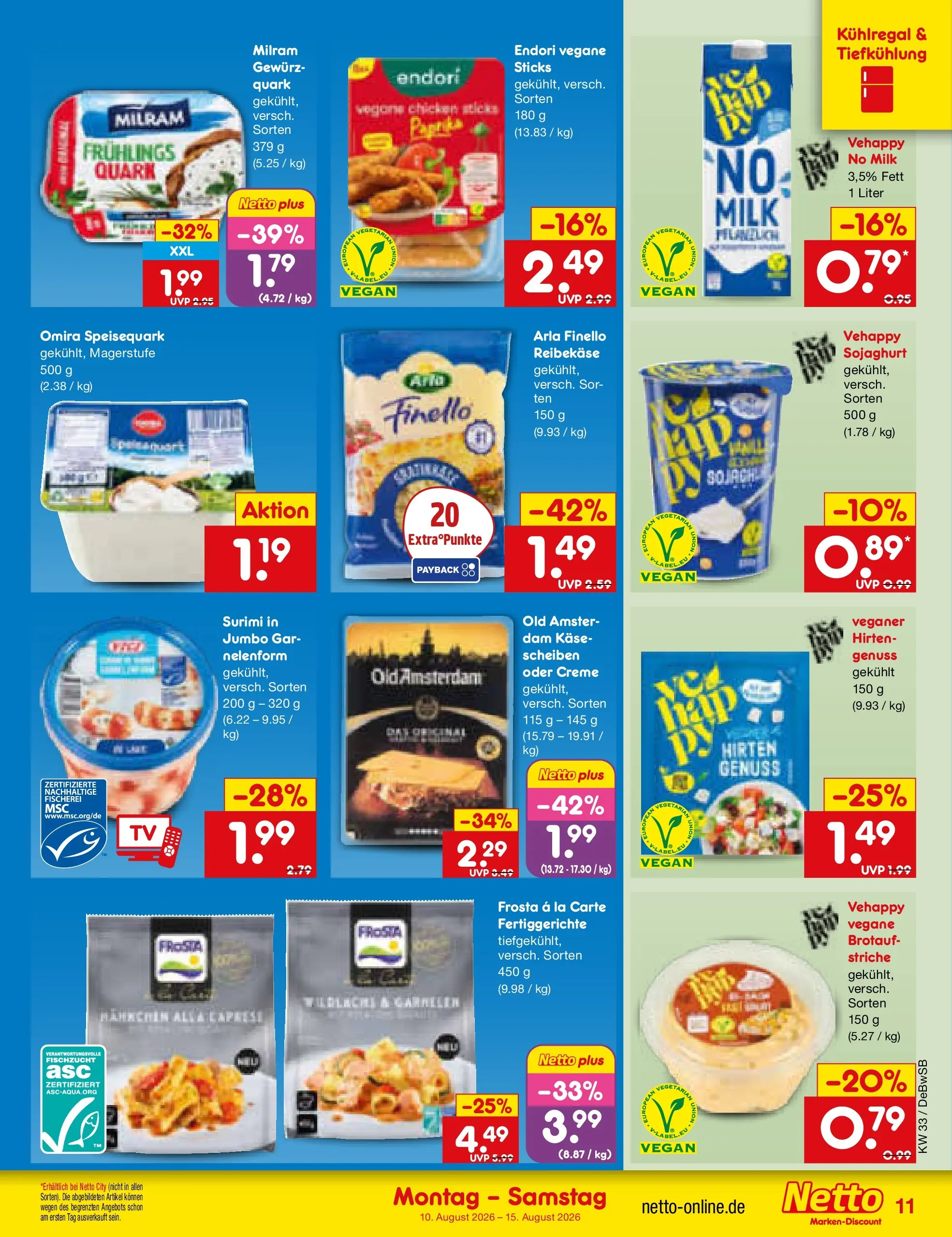 Netto Marken-Discount Prospekt Waiblingen-Bittenfeld (ab 10.08.2026) ยป Angebote | Seite: 11 | Produkte: Quark, Creme, Fertiggerichte, TV Netto Marken-Discount Prospekt Waiblingen-Bittenfeld (ab 10.08.2026) ยป Angebote | Seite: 11 | Produkte: Quark, Creme, Fertiggerichte, TV