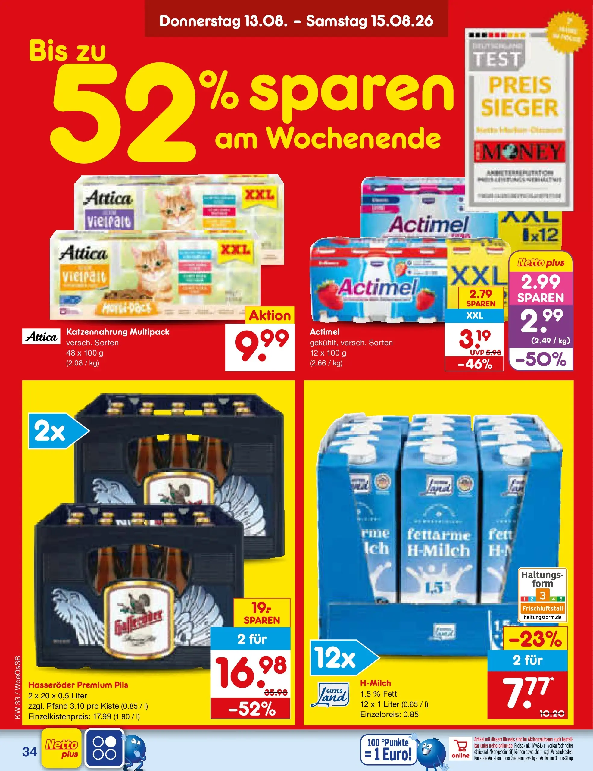 Netto Marken-Discount Prospekt Gemmingen (ab 10.08.2026) ยป Angebote | Seite: 48 | Produkte: Actimel, Pils, Hasserรถder Netto Marken-Discount Prospekt Gemmingen (ab 10.08.2026) ยป Angebote | Seite: 48 | Produkte: Actimel, Pils, Hasserรถder