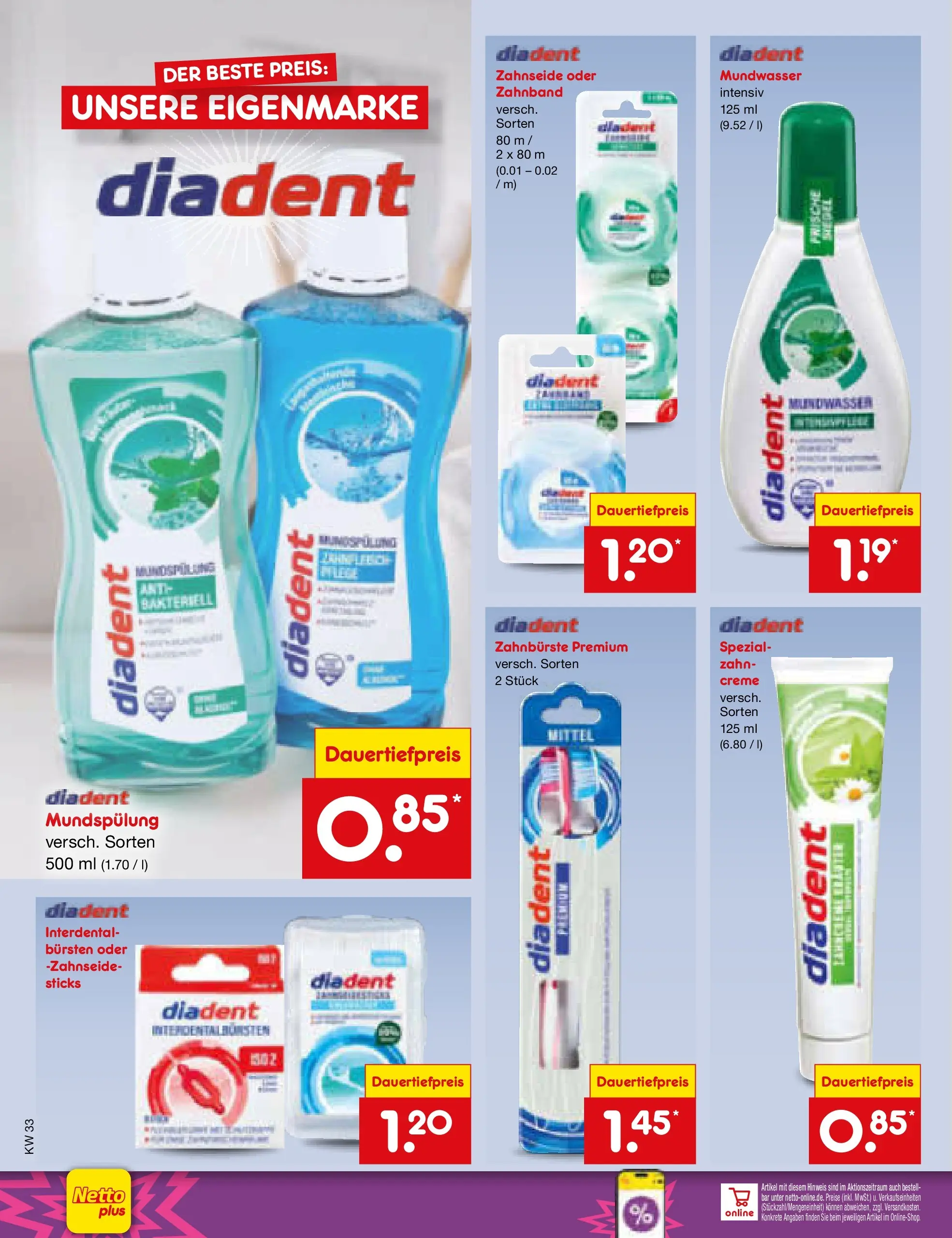 Netto Marken-Discount Prospekt Stemwede-Dielingen (ab 10.08.2026) ยป Angebote | Seite: 36 | Produkte: Creme, Zahnbรผrste, Mundwasser Netto Marken-Discount Prospekt Stemwede-Dielingen (ab 10.08.2026) ยป Angebote | Seite: 36 | Produkte: Creme, Zahnbรผrste, Mundwasser