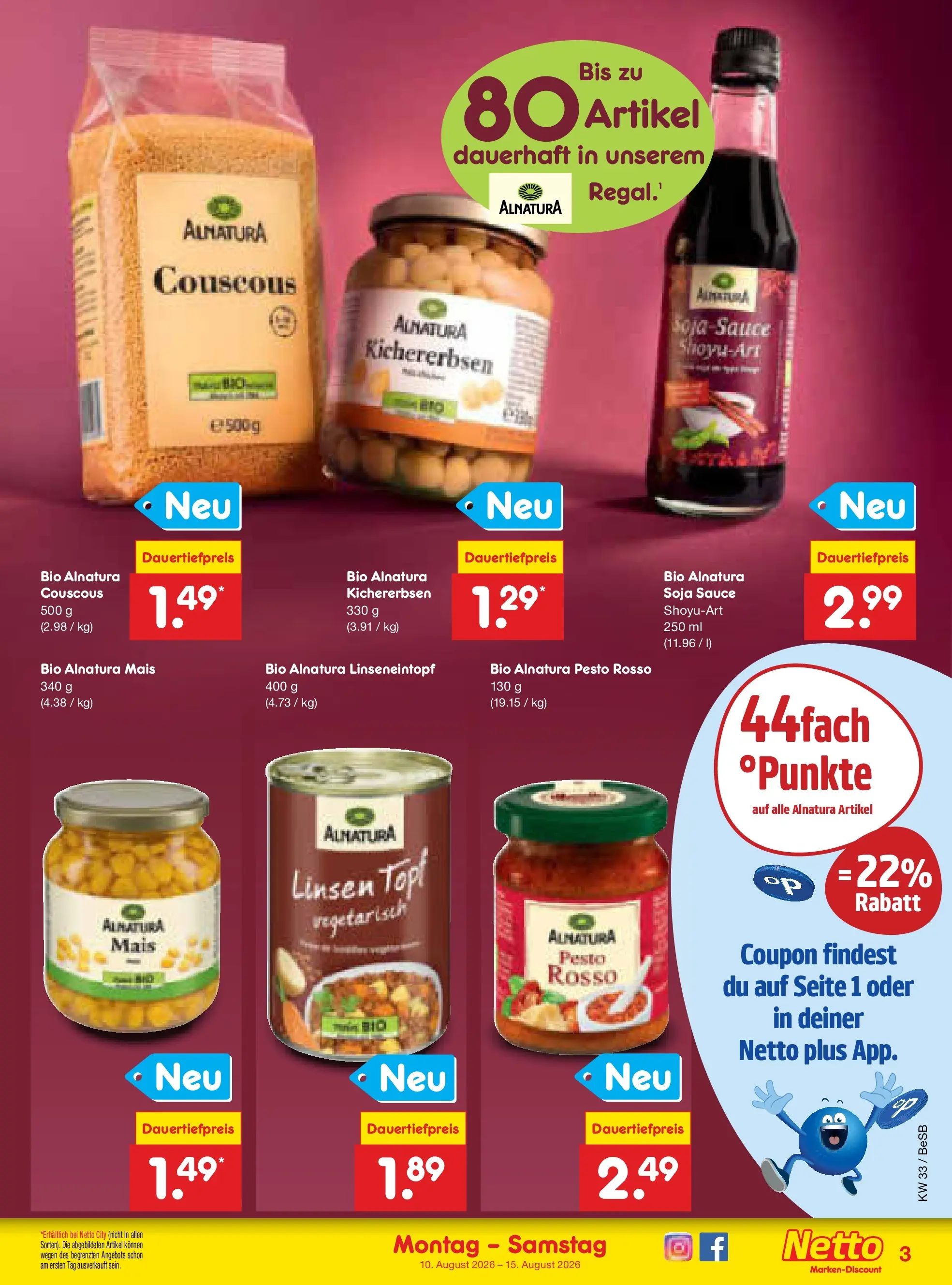 Netto Marken-Discount Prospekt Kremmen (ab 10.08.2026) » Angebote | Seite: 34