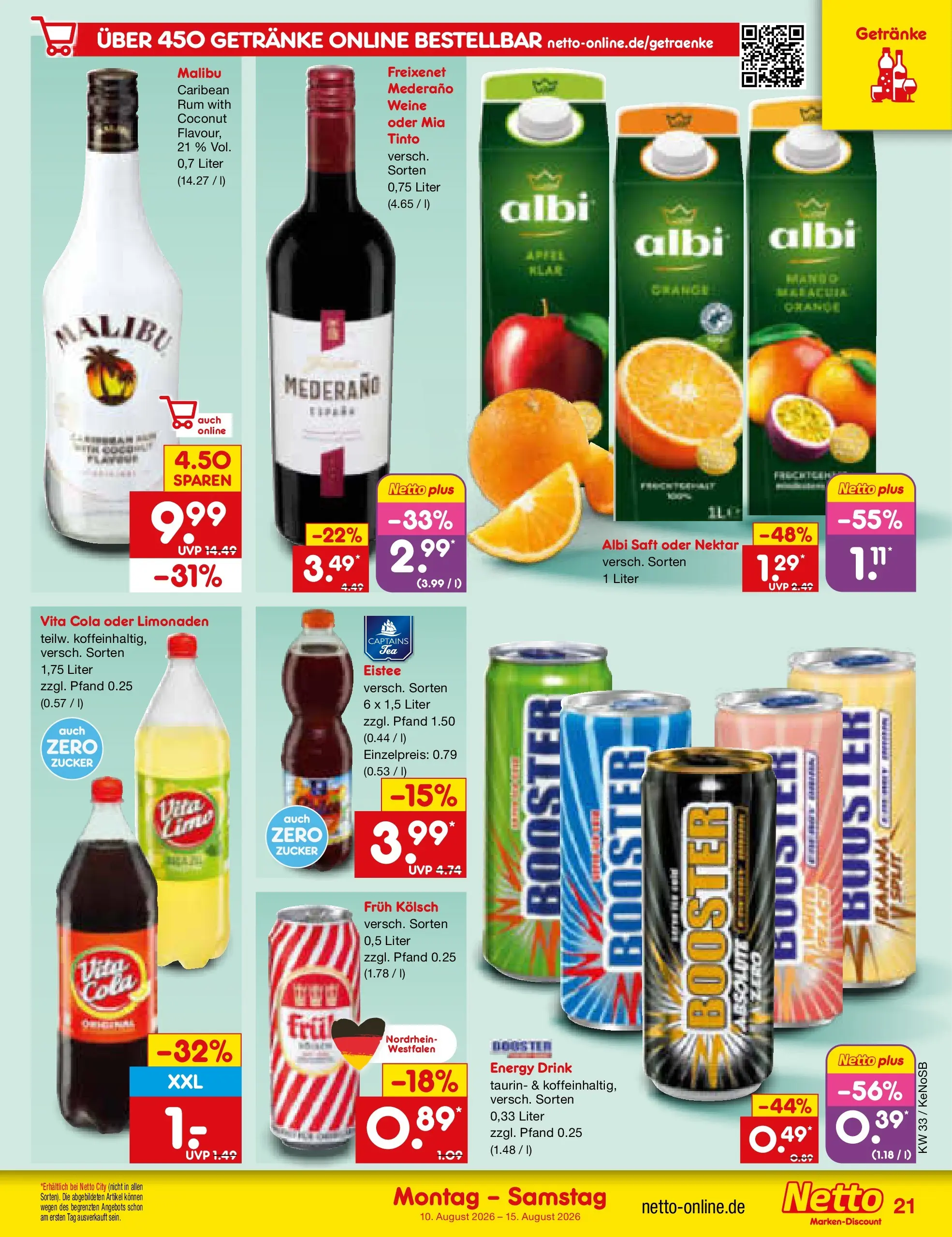 Netto Marken-Discount Prospekt Bonn (ab 10.08.2026) ยป Angebote | Seite: 29 | Produkte: Cola, Freixenet, Zucker, Vita cola Netto Marken-Discount Prospekt Bonn (ab 10.08.2026) ยป Angebote | Seite: 29 | Produkte: Cola, Freixenet, Zucker, Vita cola