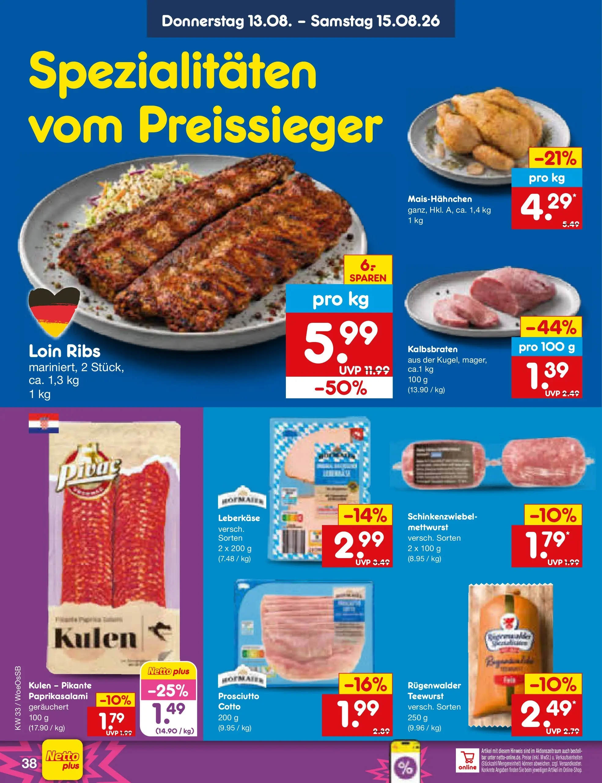 Netto Marken-Discount Prospekt Gemmingen (ab 10.08.2026) ยป Angebote | Seite: 54 | Produkte: Leberkase Netto Marken-Discount Prospekt Gemmingen (ab 10.08.2026) ยป Angebote | Seite: 54 | Produkte: Leberkase