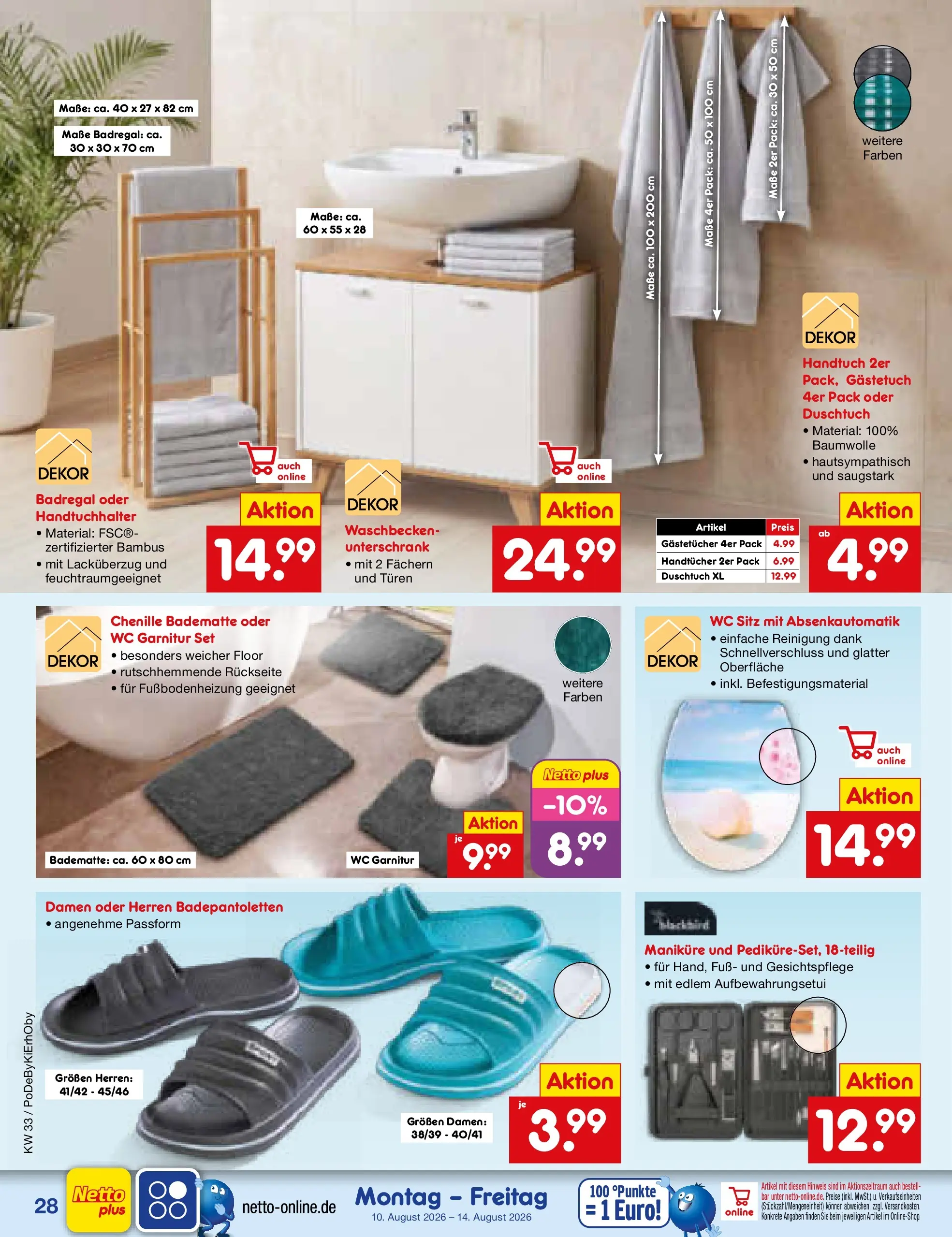 Netto Marken-Discount Prospekt Ergolding (ab 10.08.2026) ยป Angebote | Seite: 40 | Produkte: WC Sitz, Handtuchhalter, Badregal, Unterschrank Netto Marken-Discount Prospekt Ergolding (ab 10.08.2026) ยป Angebote | Seite: 40 | Produkte: WC Sitz, Handtuchhalter, Badregal, Unterschrank