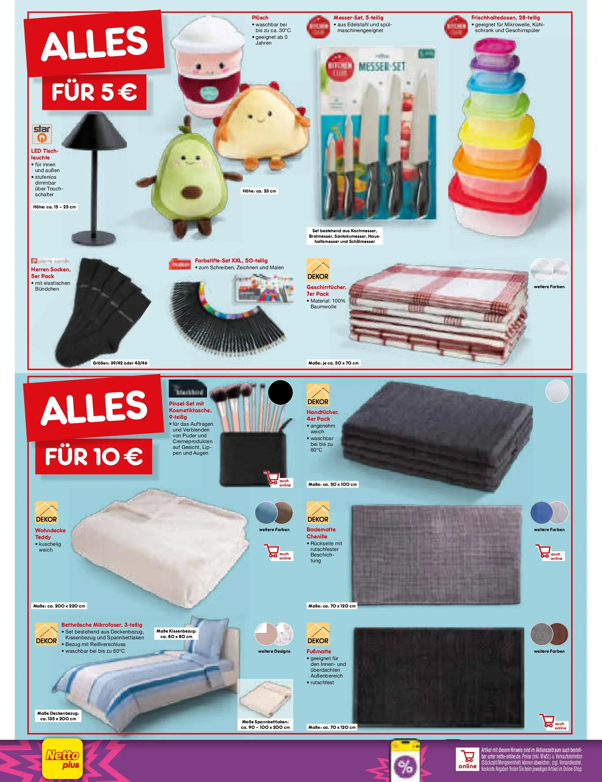 Netto Marken-Discount Prospekt Ergolding (ab 10.08.2026) ยป Angebote | Seite: 42 | Produkte: Geschirrspรผler, Tisch, Bettwรคsche, Fuรmatte Netto Marken-Discount Prospekt Ergolding (ab 10.08.2026) ยป Angebote | Seite: 42 | Produkte: Geschirrspรผler, Tisch, Bettwรคsche, Fuรmatte