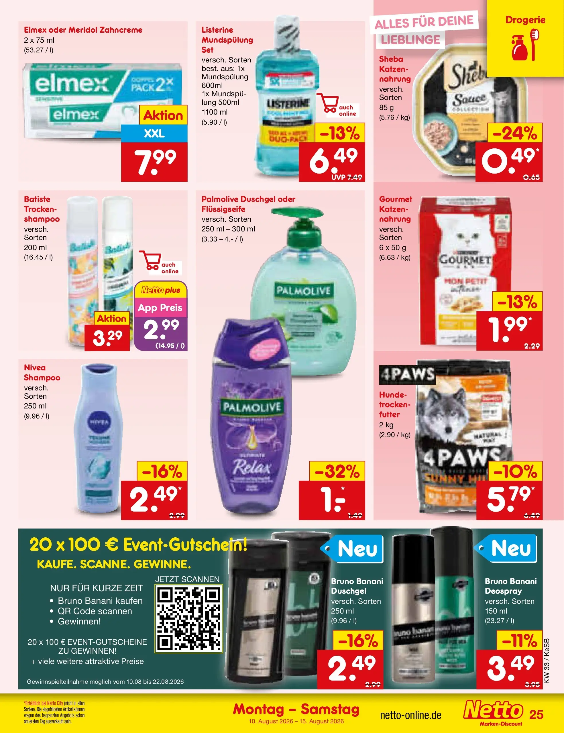 Netto Marken-Discount Prospekt Bonn (ab 10.08.2026) ยป Angebote | Seite: 35 | Produkte: Sheba, Shampoo, Duschgel, Deospray Netto Marken-Discount Prospekt Bonn (ab 10.08.2026) ยป Angebote | Seite: 35 | Produkte: Sheba, Shampoo, Duschgel, Deospray