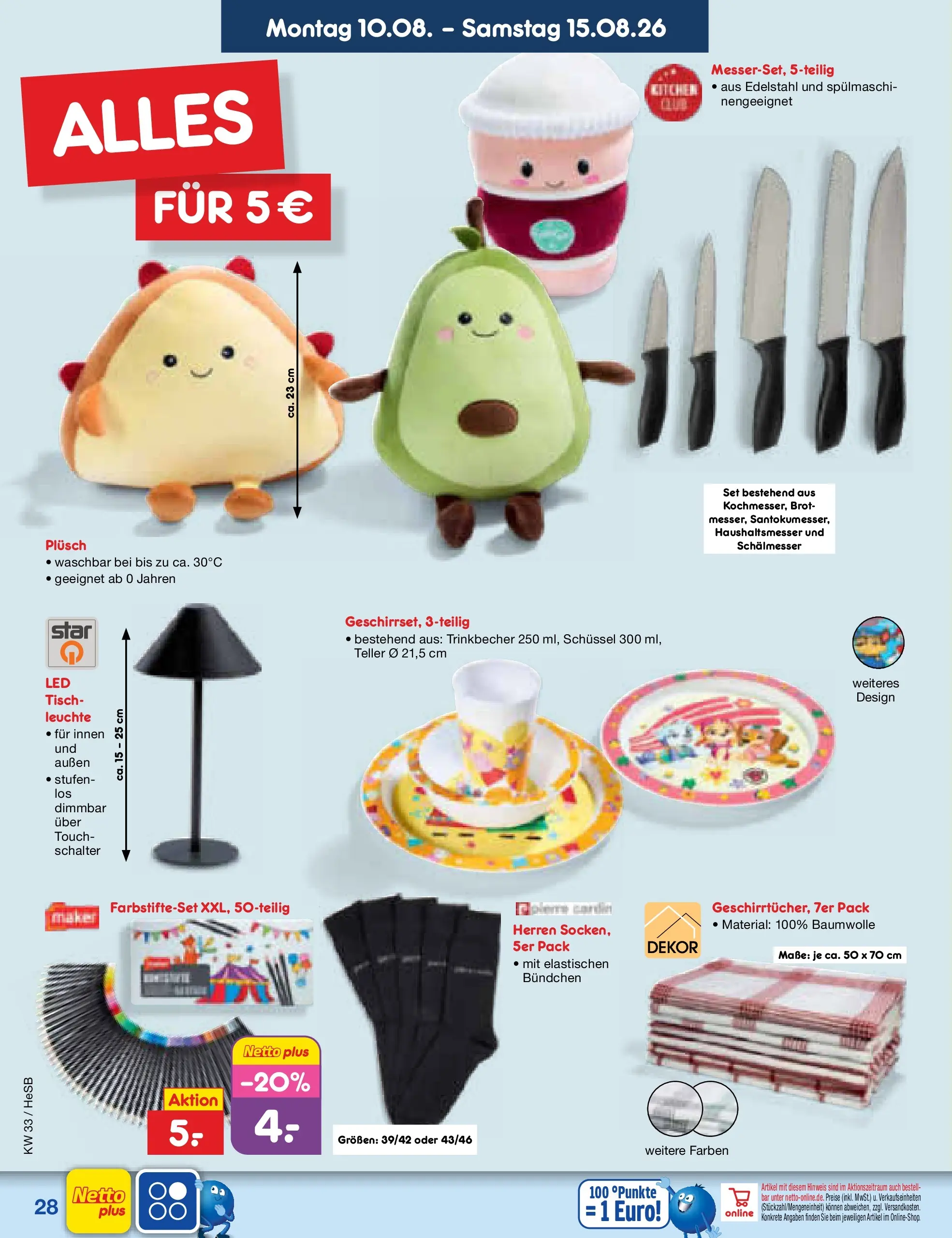 Netto Marken-Discount Prospekt Hamburg (ab 10.08.2026) ยป Angebote | Seite: 40 | Produkte: Tisch, Brot Netto Marken-Discount Prospekt Hamburg (ab 10.08.2026) ยป Angebote | Seite: 40 | Produkte: Tisch, Brot