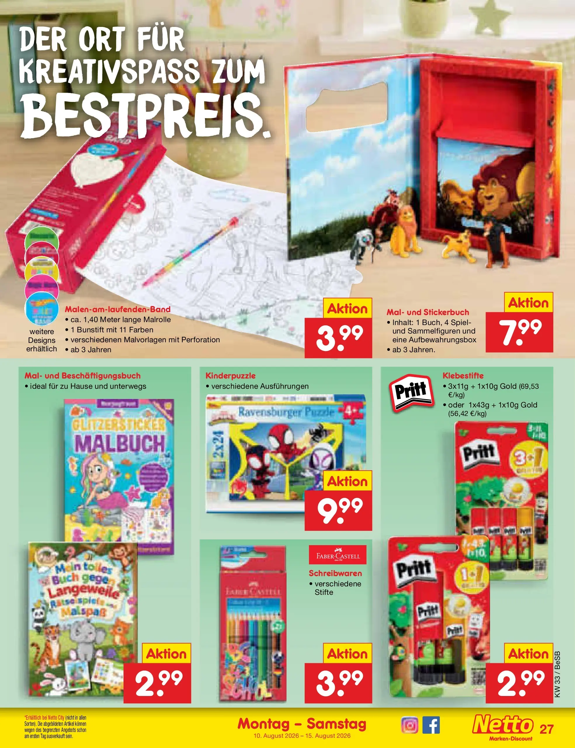 Netto Marken-Discount Prospekt Kremmen (ab 10.08.2026) » Angebote | Seite: 43 | Produkte: Spiel