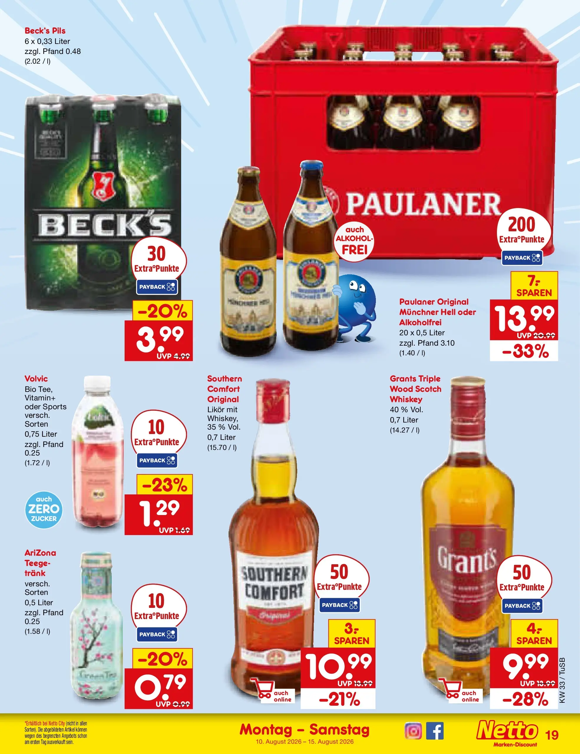 Netto Marken-Discount Prospekt Lahr-Langenwinkel (ab 10.08.2026) ยป Angebote | Seite: 25 | Produkte: Pils, Zucker, Volvic, Whiskey Netto Marken-Discount Prospekt Lahr-Langenwinkel (ab 10.08.2026) ยป Angebote | Seite: 25 | Produkte: Pils, Zucker, Volvic, Whiskey