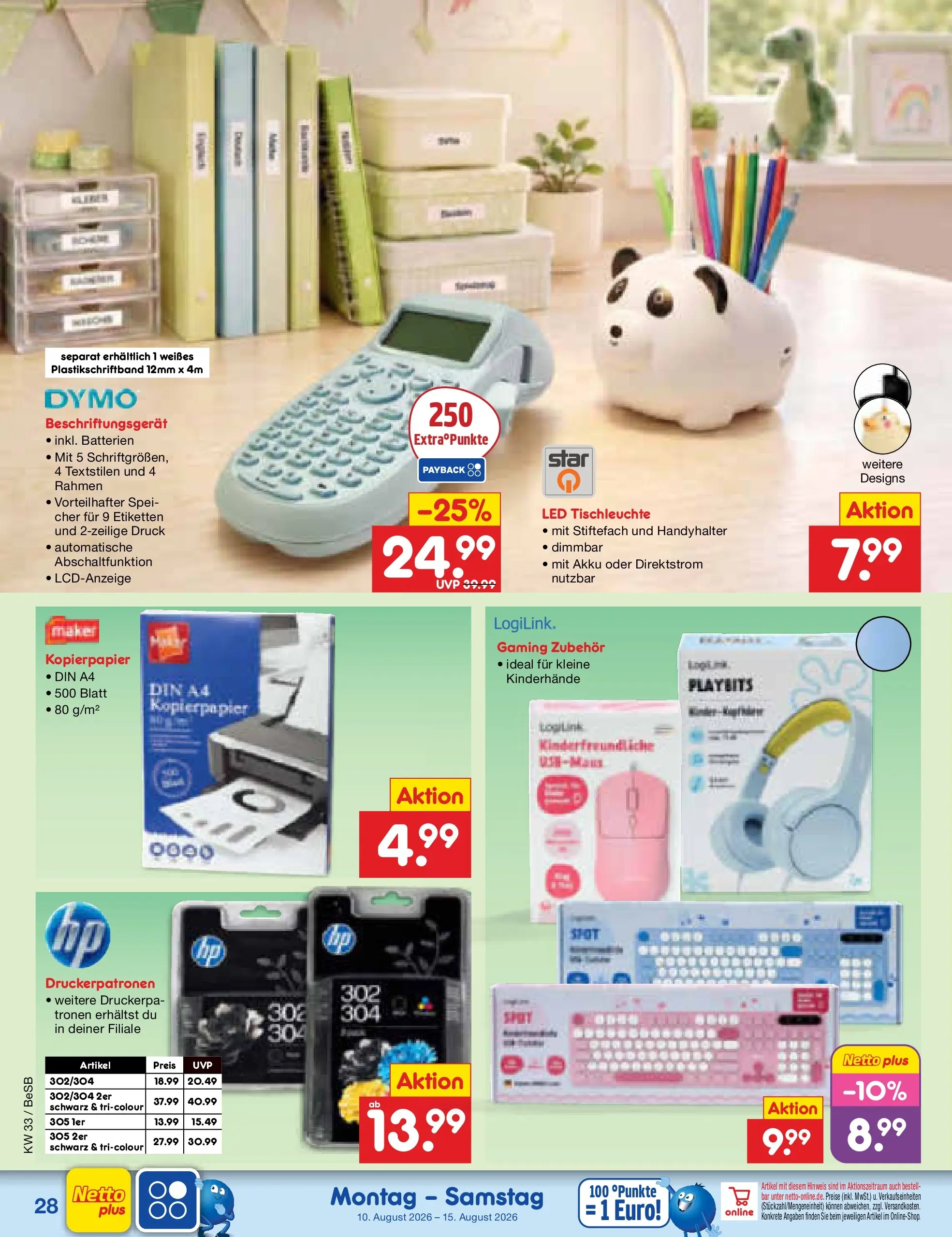 Netto Marken-Discount Prospekt Kremmen (ab 10.08.2026) » Angebote | Seite: 44 | Produkte: Batterien