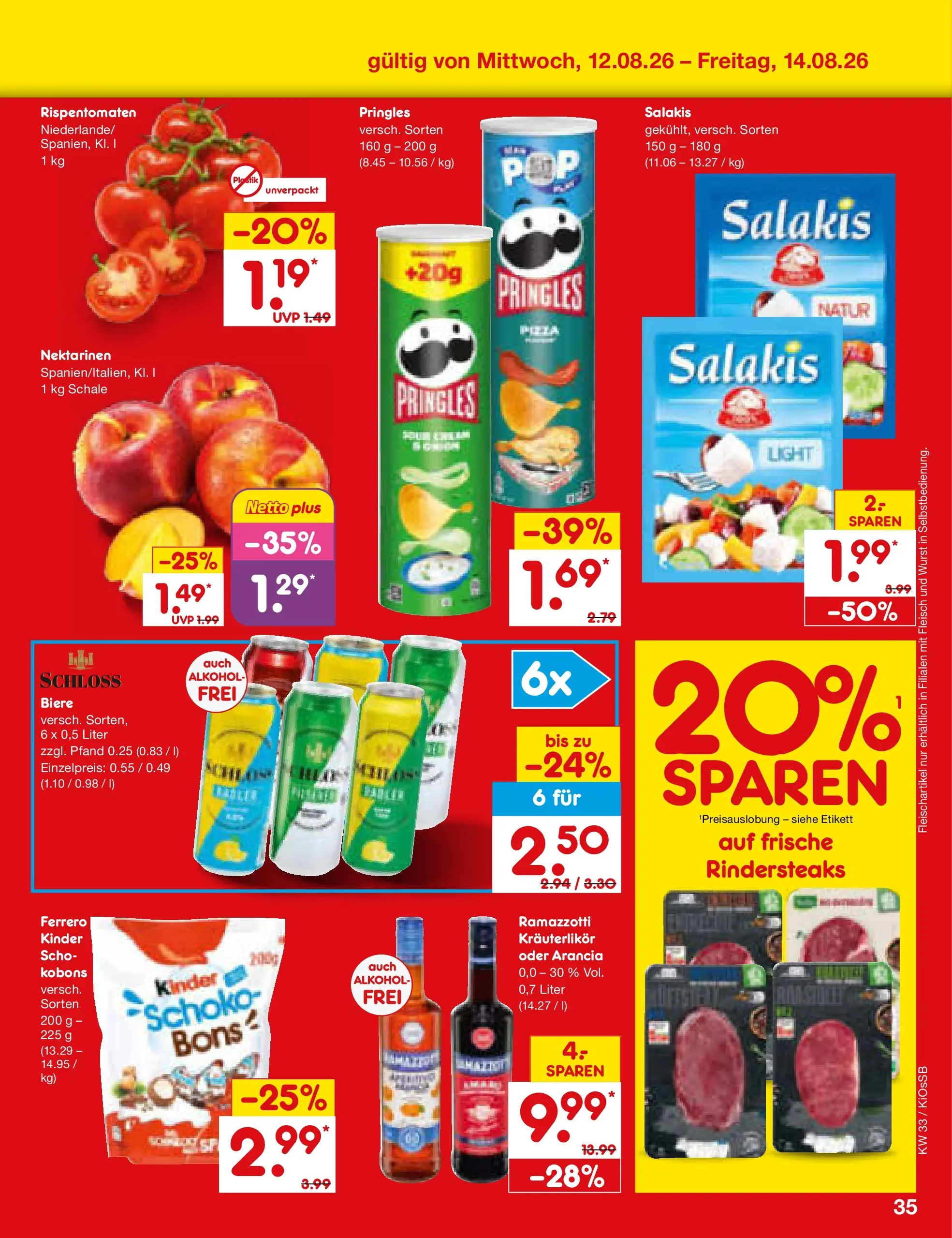 Netto Marken-Discount Prospekt Oberhaid (ab 10.08.2026) ยป Angebote | Seite: 49 | Produkte: Wurst, Salakis, Pringles, Fleisch Netto Marken-Discount Prospekt Oberhaid (ab 10.08.2026) ยป Angebote | Seite: 49 | Produkte: Wurst, Salakis, Pringles, Fleisch