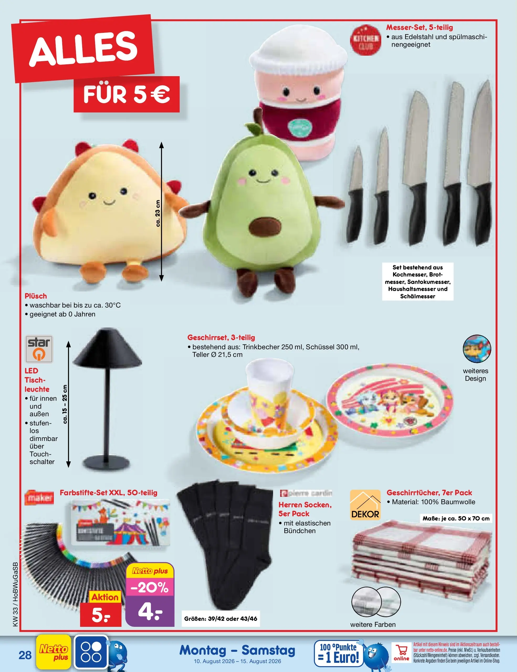 Netto Marken-Discount Prospekt Stemwede-Dielingen (ab 10.08.2026) ยป Angebote | Seite: 40 | Produkte: Tisch, Brot Netto Marken-Discount Prospekt Stemwede-Dielingen (ab 10.08.2026) ยป Angebote | Seite: 40 | Produkte: Tisch, Brot