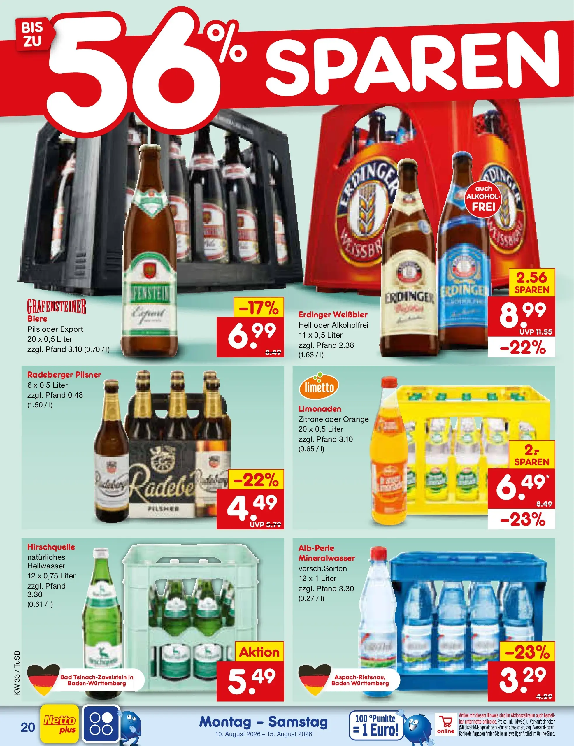 Netto Marken-Discount Prospekt Lahr-Langenwinkel (ab 10.08.2026) ยป Angebote | Seite: 28 | Produkte: Weiรbier, Bad, Zitrone, Radeberger pilsner Netto Marken-Discount Prospekt Lahr-Langenwinkel (ab 10.08.2026) ยป Angebote | Seite: 28 | Produkte: Weiรbier, Bad, Zitrone, Radeberger pilsner