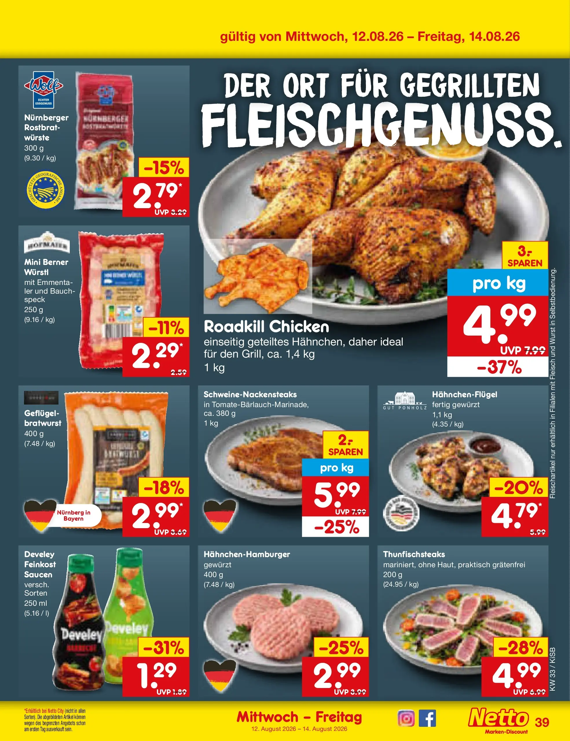 Netto Marken-Discount Prospekt Bad Friedrichshall (ab 10.08.2026) ยป Angebote | Seite: 55 | Produkte: Wรผrstl, Bratwurst, Wurst, Fleisch Netto Marken-Discount Prospekt Bad Friedrichshall (ab 10.08.2026) ยป Angebote | Seite: 55 | Produkte: Wรผrstl, Bratwurst, Wurst, Fleisch