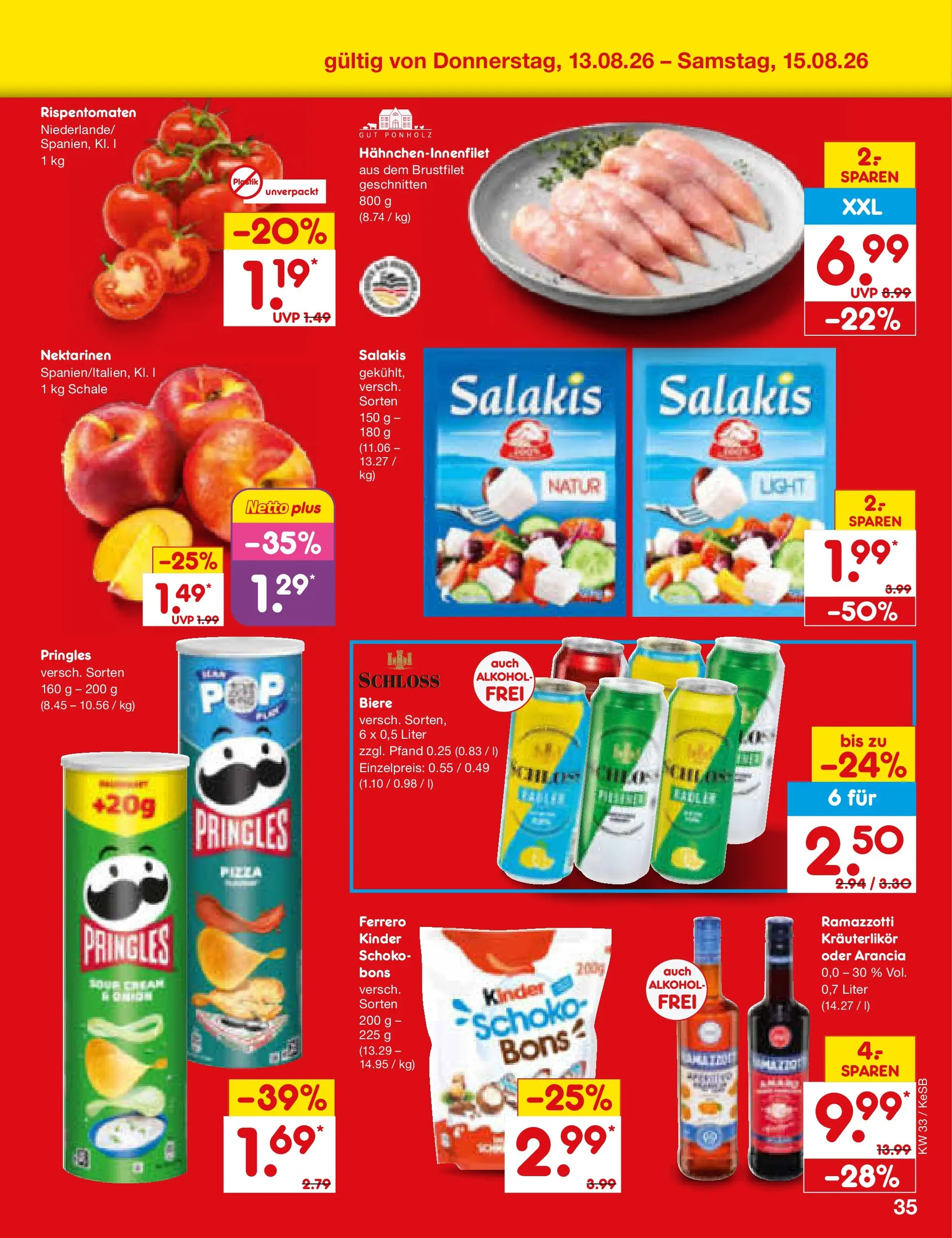 Netto Marken-Discount Prospekt Bonn (ab 10.08.2026) ยป Angebote | Seite: 49 | Produkte: Nektarinen, Salakis, Pringles, Ramazzotti Netto Marken-Discount Prospekt Bonn (ab 10.08.2026) ยป Angebote | Seite: 49 | Produkte: Nektarinen, Salakis, Pringles, Ramazzotti