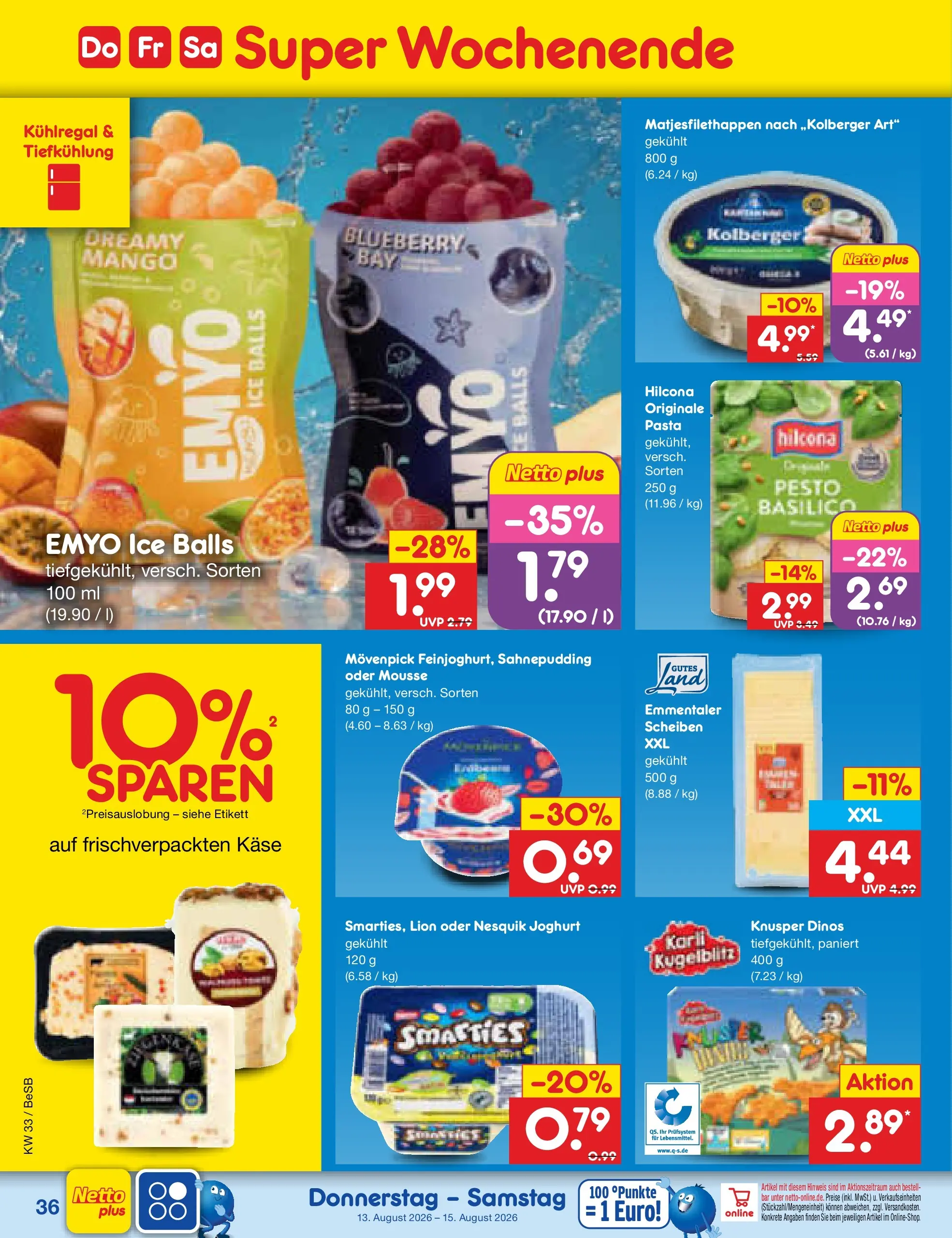 Netto Marken-Discount Prospekt Kremmen (ab 10.08.2026) » Angebote | Seite: 52 | Produkte: Nesquik, Joghurt, Mango, Pasta