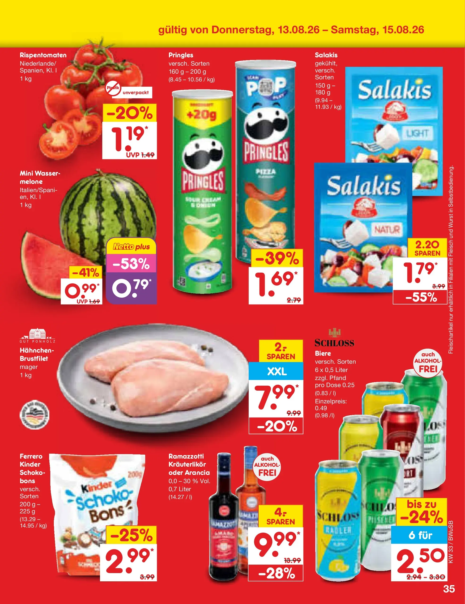 Netto Marken-Discount Prospekt Stemwede-Dielingen (ab 10.08.2026) ยป Angebote | Seite: 49 | Produkte: Wasser, Melone, Pizza, Pringles Netto Marken-Discount Prospekt Stemwede-Dielingen (ab 10.08.2026) ยป Angebote | Seite: 49 | Produkte: Wasser, Melone, Pizza, Pringles