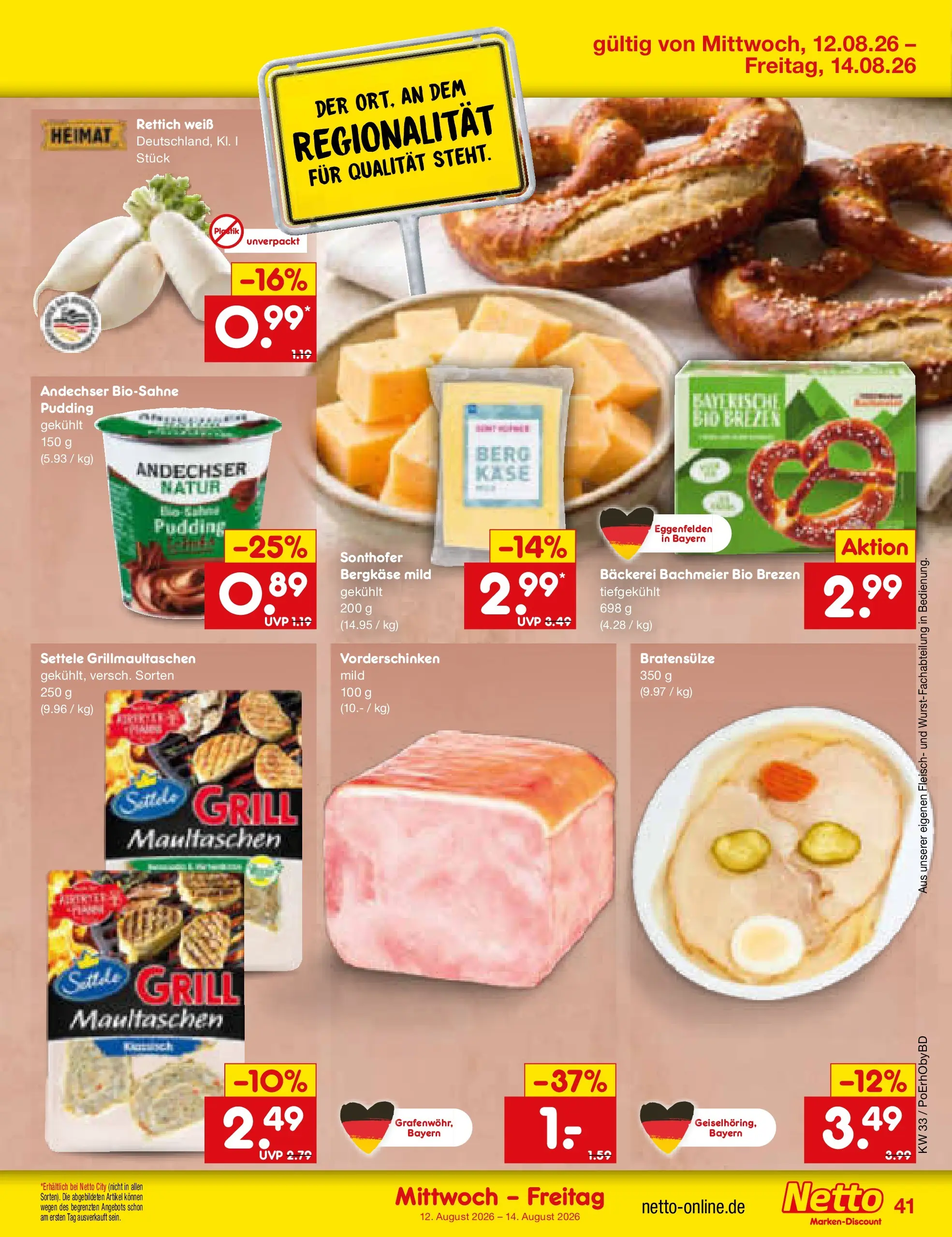 Netto Marken-Discount Prospekt Ergolding (ab 10.08.2026) ยป Angebote | Seite: 57 | Produkte: Grill, Bรคckerei, Pudding, Fleisch Netto Marken-Discount Prospekt Ergolding (ab 10.08.2026) ยป Angebote | Seite: 57 | Produkte: Grill, Bรคckerei, Pudding, Fleisch