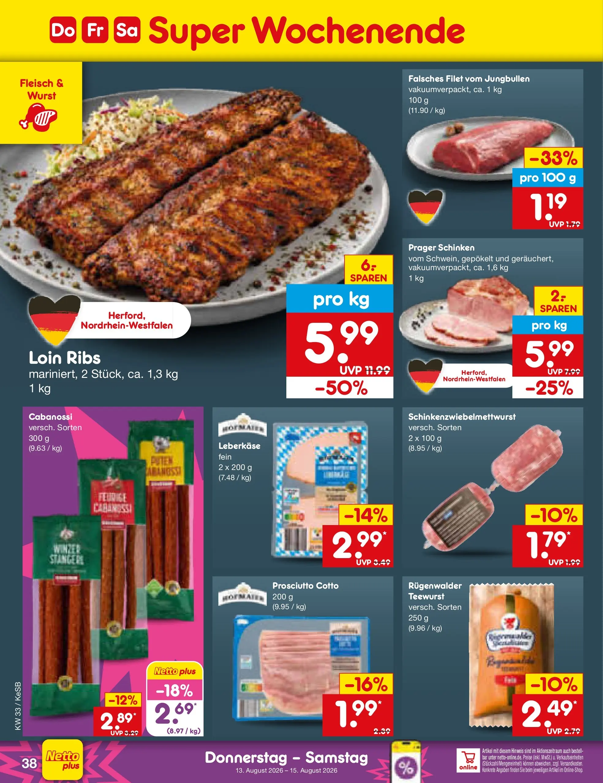 Netto Marken-Discount Prospekt Bonn (ab 10.08.2026) ยป Angebote | Seite: 54 | Produkte: Wurst, Schinken, Fleisch, Leberkase Netto Marken-Discount Prospekt Bonn (ab 10.08.2026) ยป Angebote | Seite: 54 | Produkte: Wurst, Schinken, Fleisch, Leberkase