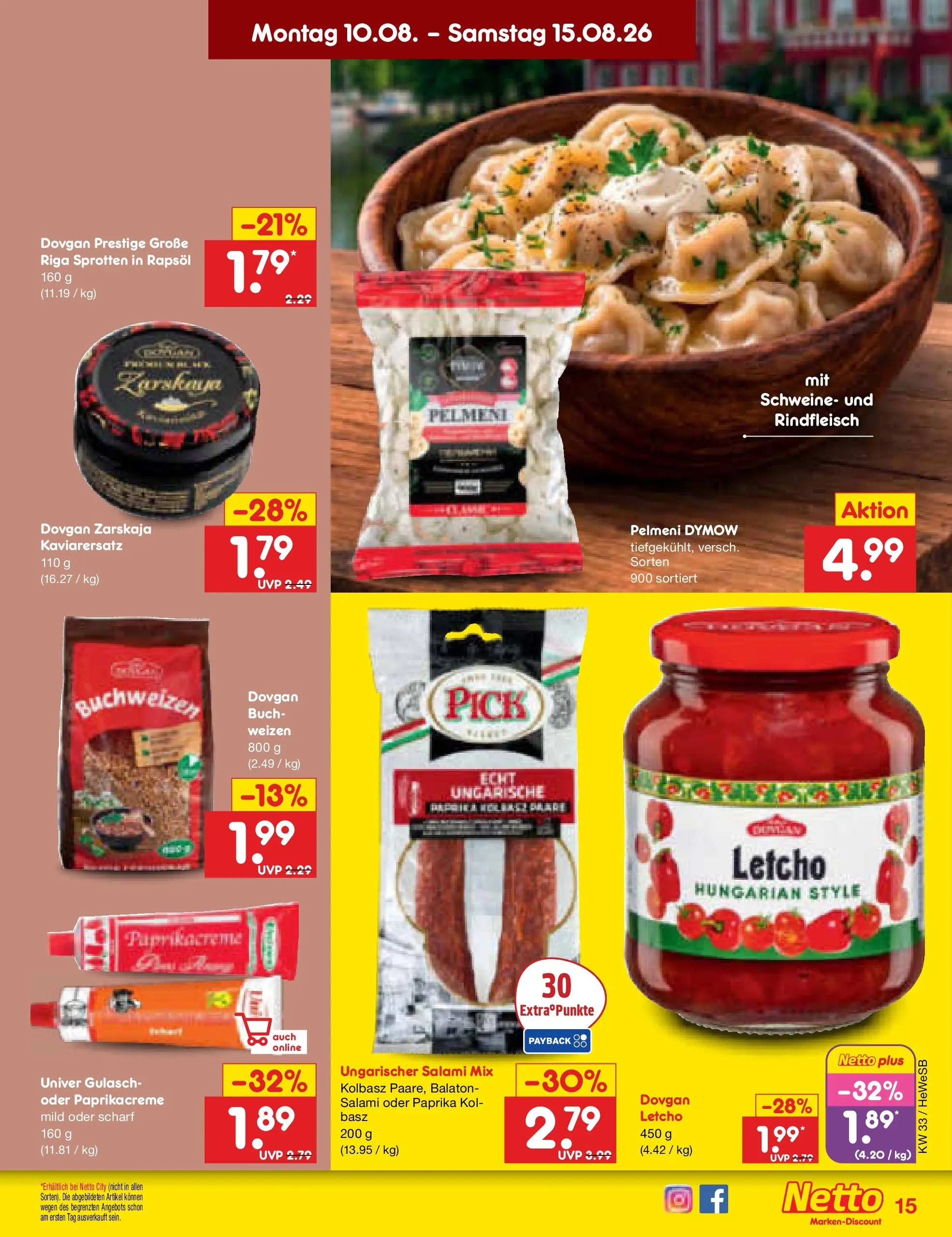 Netto Marken-Discount Prospekt Hamburg (ab 10.08.2026) ยป Angebote | Seite: 19 | Produkte: Rapsรถl, Gulasch, Salami, Rindfleisch Netto Marken-Discount Prospekt Hamburg (ab 10.08.2026) ยป Angebote | Seite: 19 | Produkte: Rapsรถl, Gulasch, Salami, Rindfleisch