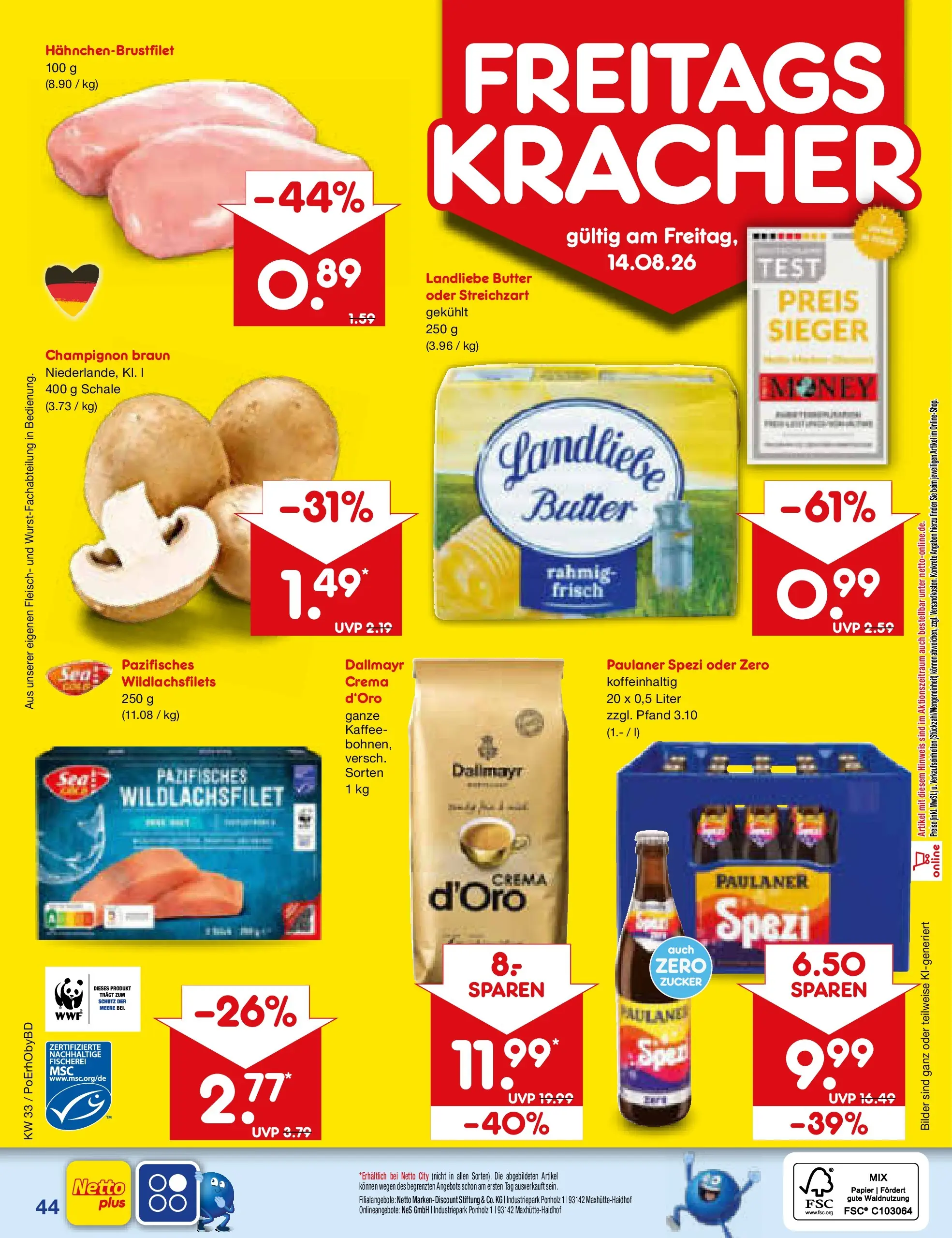 Netto Marken-Discount Prospekt Ergolding (ab 10.08.2026) ยป Angebote | Seite: 60 | Produkte: Kaffee, Paulaner spezi, Zucker, Fleisch Netto Marken-Discount Prospekt Ergolding (ab 10.08.2026) ยป Angebote | Seite: 60 | Produkte: Kaffee, Paulaner spezi, Zucker, Fleisch
