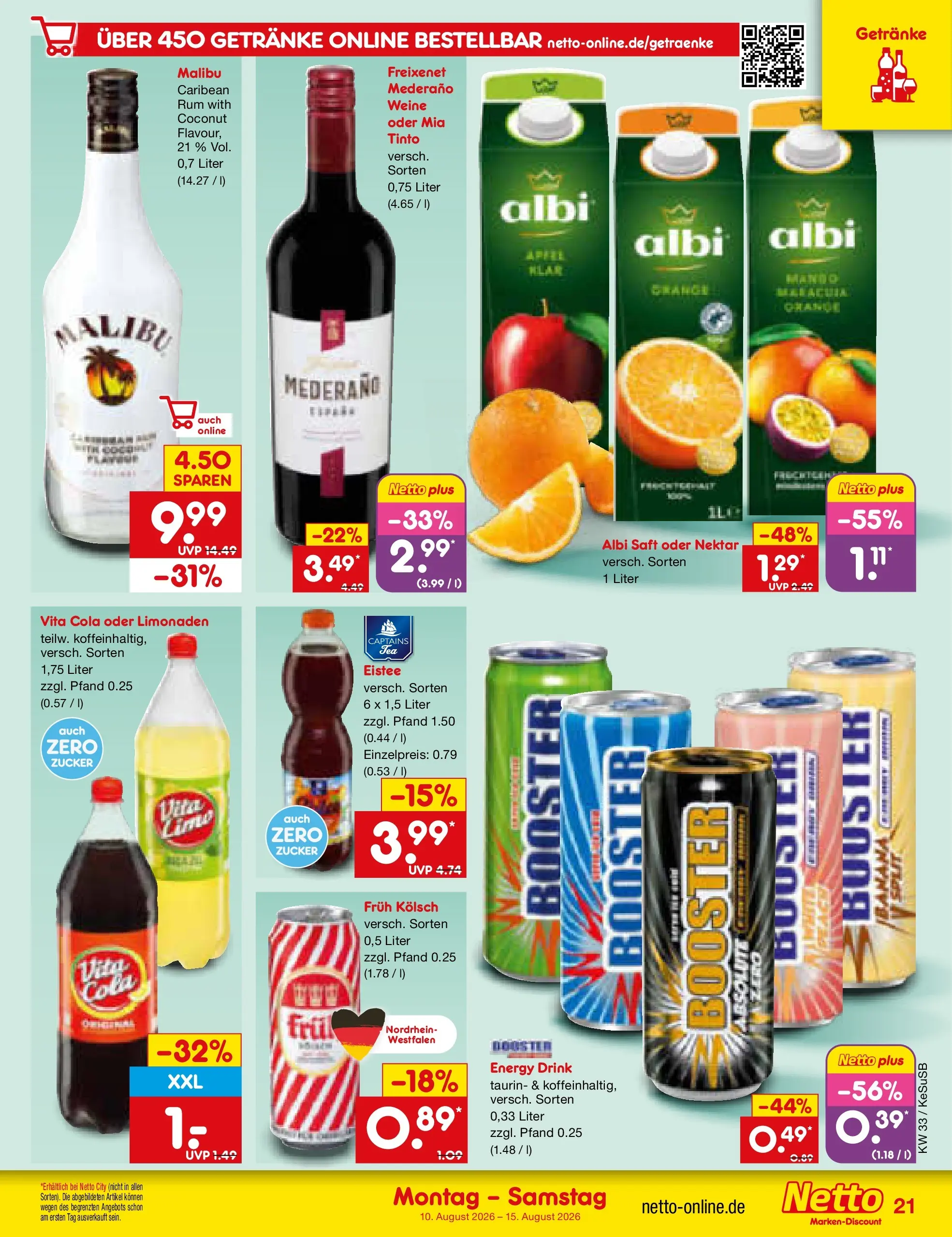 Netto Marken-Discount Prospekt Kruft (ab 10.08.2026) ยป Angebote | Seite: 29 | Produkte: Cola, Energy, Rum, Vita cola Netto Marken-Discount Prospekt Kruft (ab 10.08.2026) ยป Angebote | Seite: 29 | Produkte: Cola, Energy, Rum, Vita cola