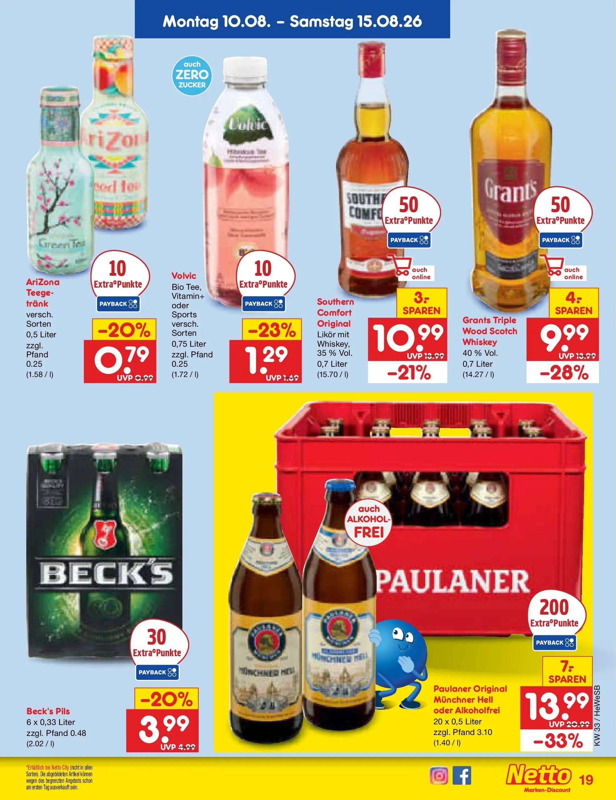Netto Marken-Discount Prospekt Hamburg (ab 10.08.2026) ยป Angebote | Seite: 25 | Produkte: Likรถr, Pils, Volvic, Paulaner Netto Marken-Discount Prospekt Hamburg (ab 10.08.2026) ยป Angebote | Seite: 25 | Produkte: Likรถr, Pils, Volvic, Paulaner