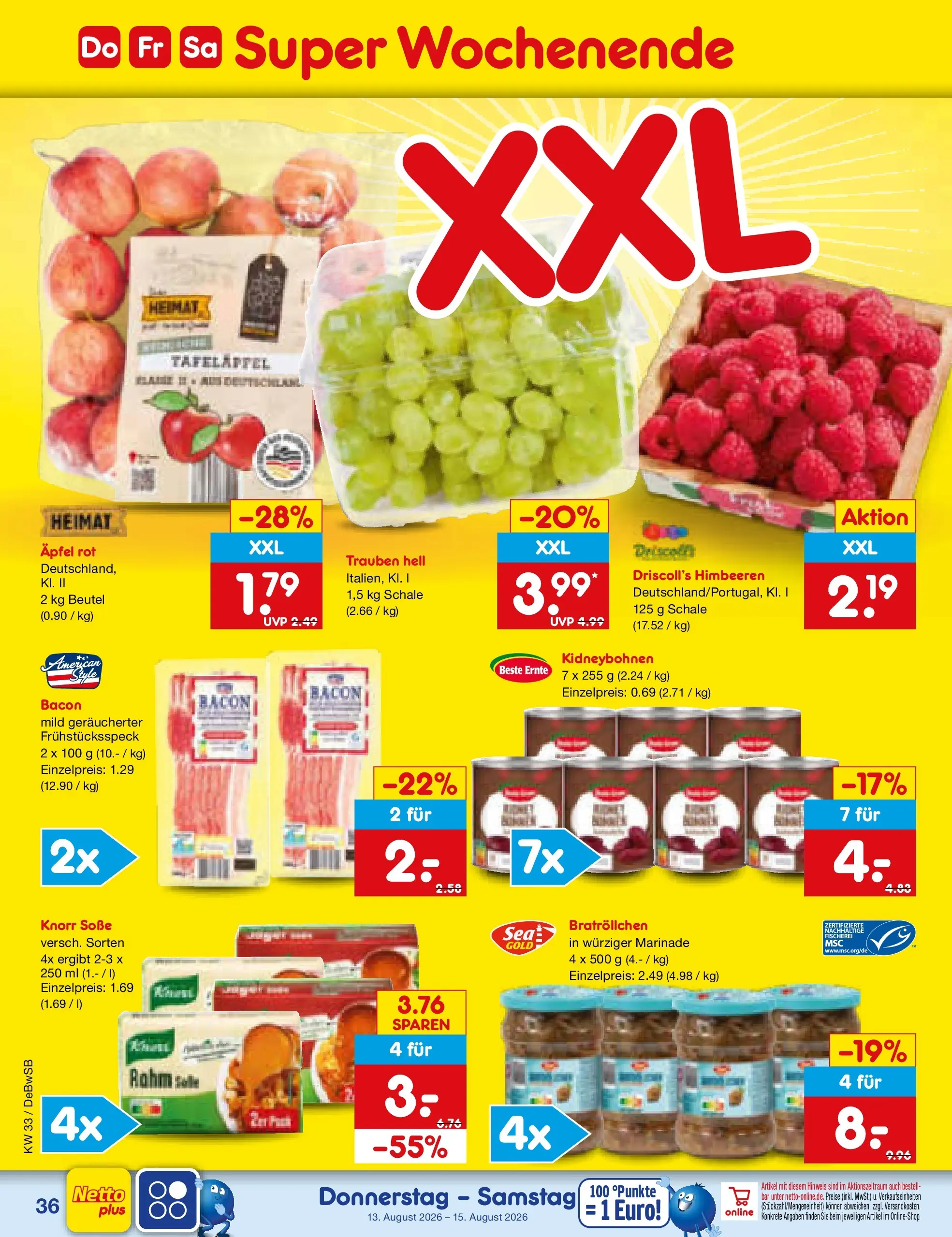Netto Marken-Discount Prospekt Waiblingen-Bittenfeld (ab 10.08.2026) ยป Angebote | Seite: 50 | Produkte: Trauben, รpfel, Knorr, Soรe Netto Marken-Discount Prospekt Waiblingen-Bittenfeld (ab 10.08.2026) ยป Angebote | Seite: 50 | Produkte: Trauben, รpfel, Knorr, Soรe